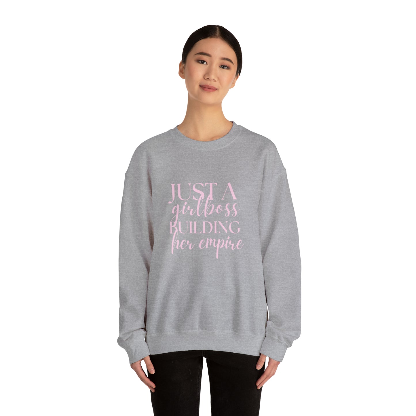 Boss Babe sweatshirt,Girlboss Sweatshirt, Just a girlboss building her empire, Bossbabe sweater,Christmas gift for her,Birthday gift