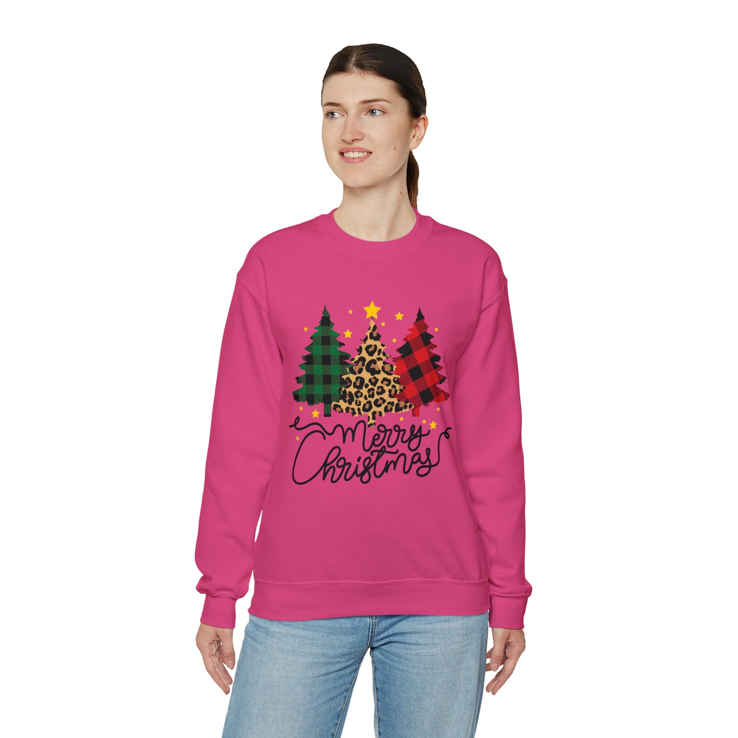 Festive AF sweater Pink Merry Bright Christmas Sweatshirt for Women Christmas Shirt Sweater Holiday Christmas gift for her gift for him