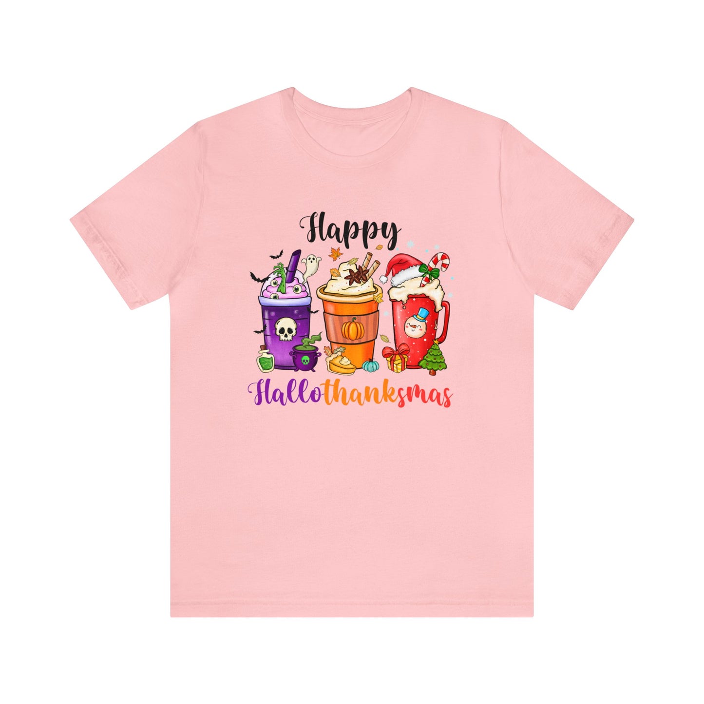 Happy Halloween shirt Fall drinks shirt Halloween shirt gift for her gift for him happy Hallothanksmas Shirt Christmas gift Thanksgiving