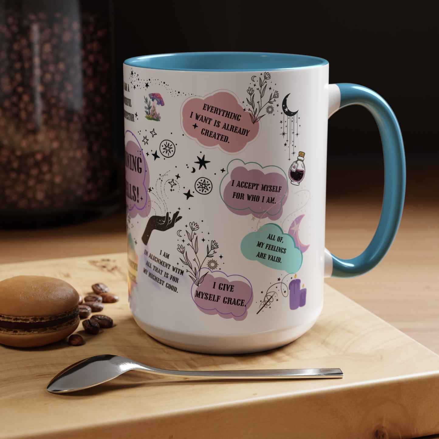 Morning spells mug witchy gift coven Christmas mug funny Witchy Halloween mug wicked mug bestie gift Coworker Gift affirmations Gift coffee