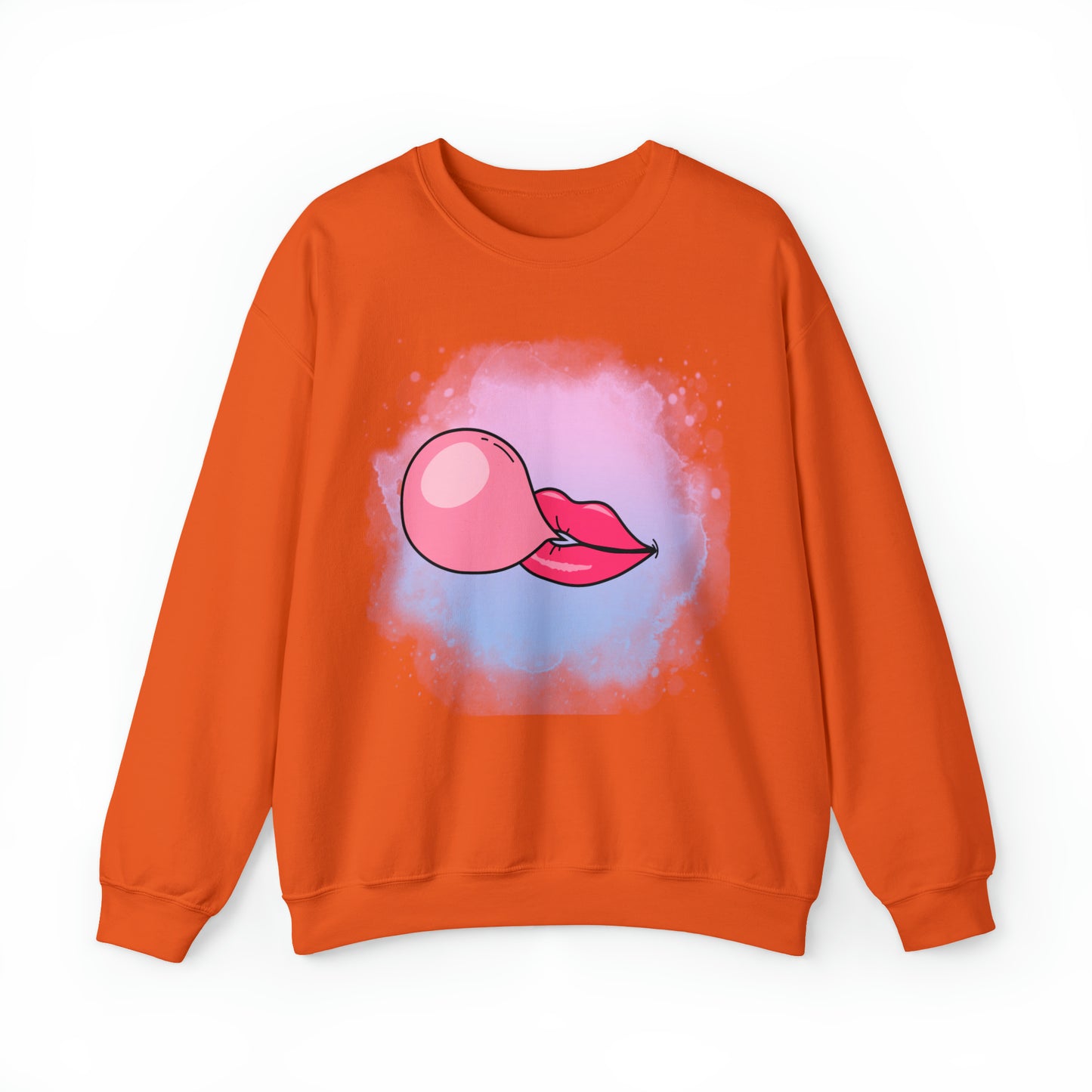 Bubble Gum kiss sweatshirt, Summer Bubblegum shirt, Birthday gift for her,Galantine travel sweatshirt,Unisex Heavy Blend Crewneck Sweatshirt