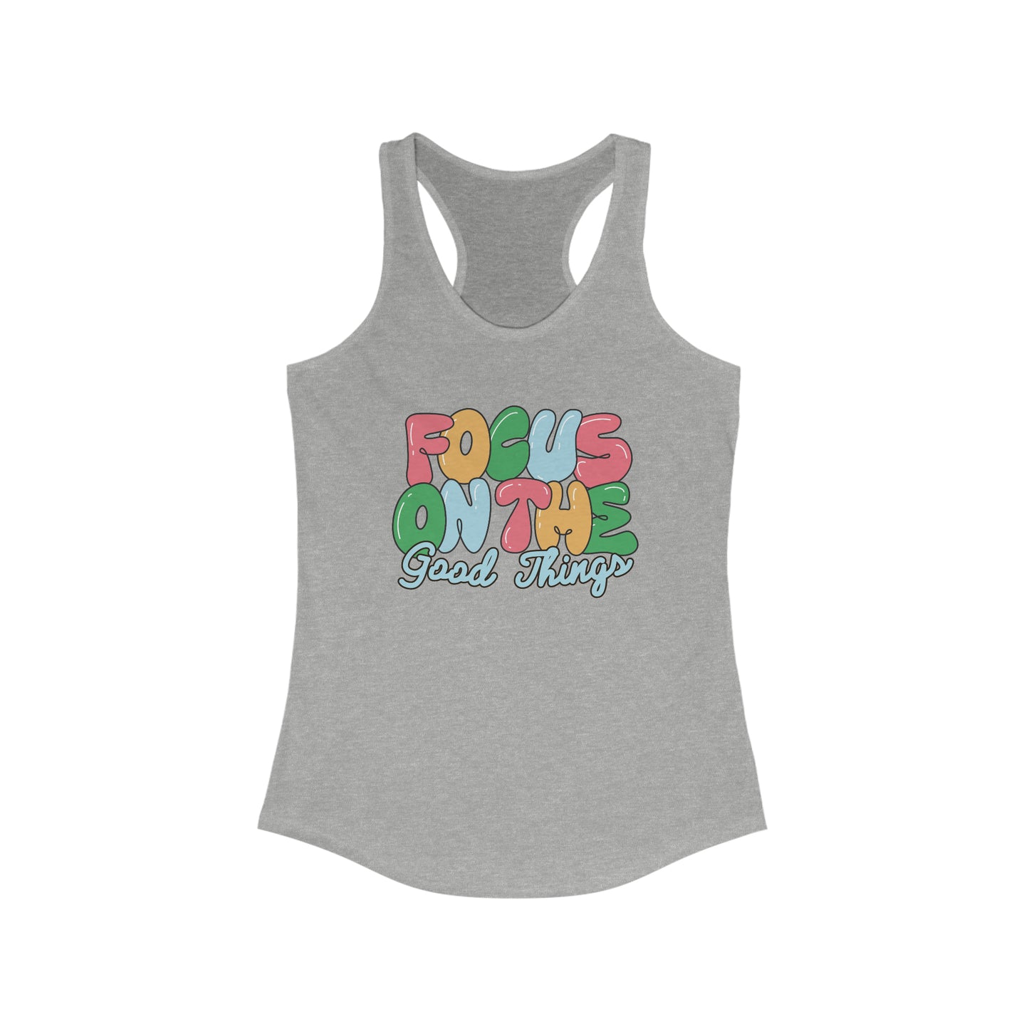 Focus on the good things shirt yogawear gym clothes women tank top Christmas gift for her gift for him