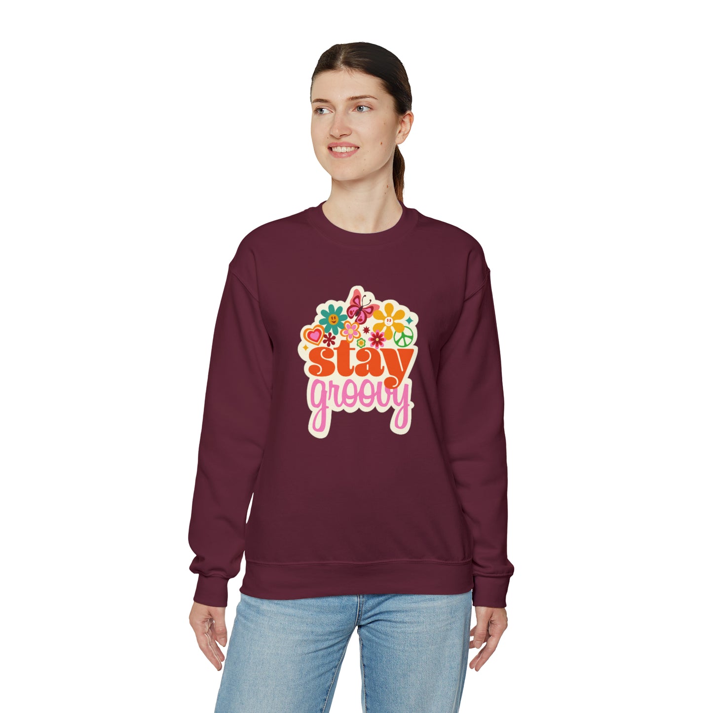 Stay Groovy sweatshirt, good vibes sweater, love inspire sweatshirt mode sweater, Homeschooling sweatshirt mom shirt, shirt unisex gift