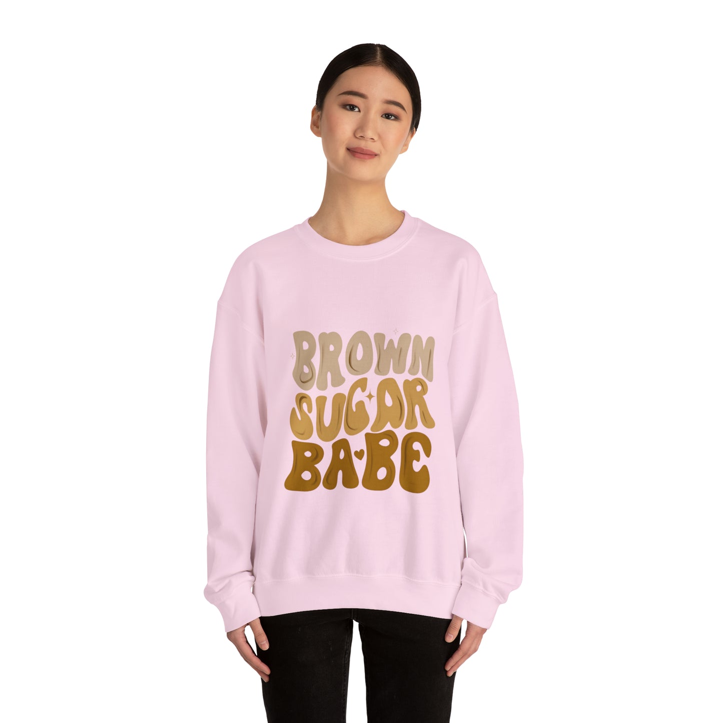 Brown Sugar Babe sweatshirt, Brown Beauty shirt, Birthday gift for her, Melanin sweatshirt, Unisex Heavy Blend Crewneck Sweatshirt