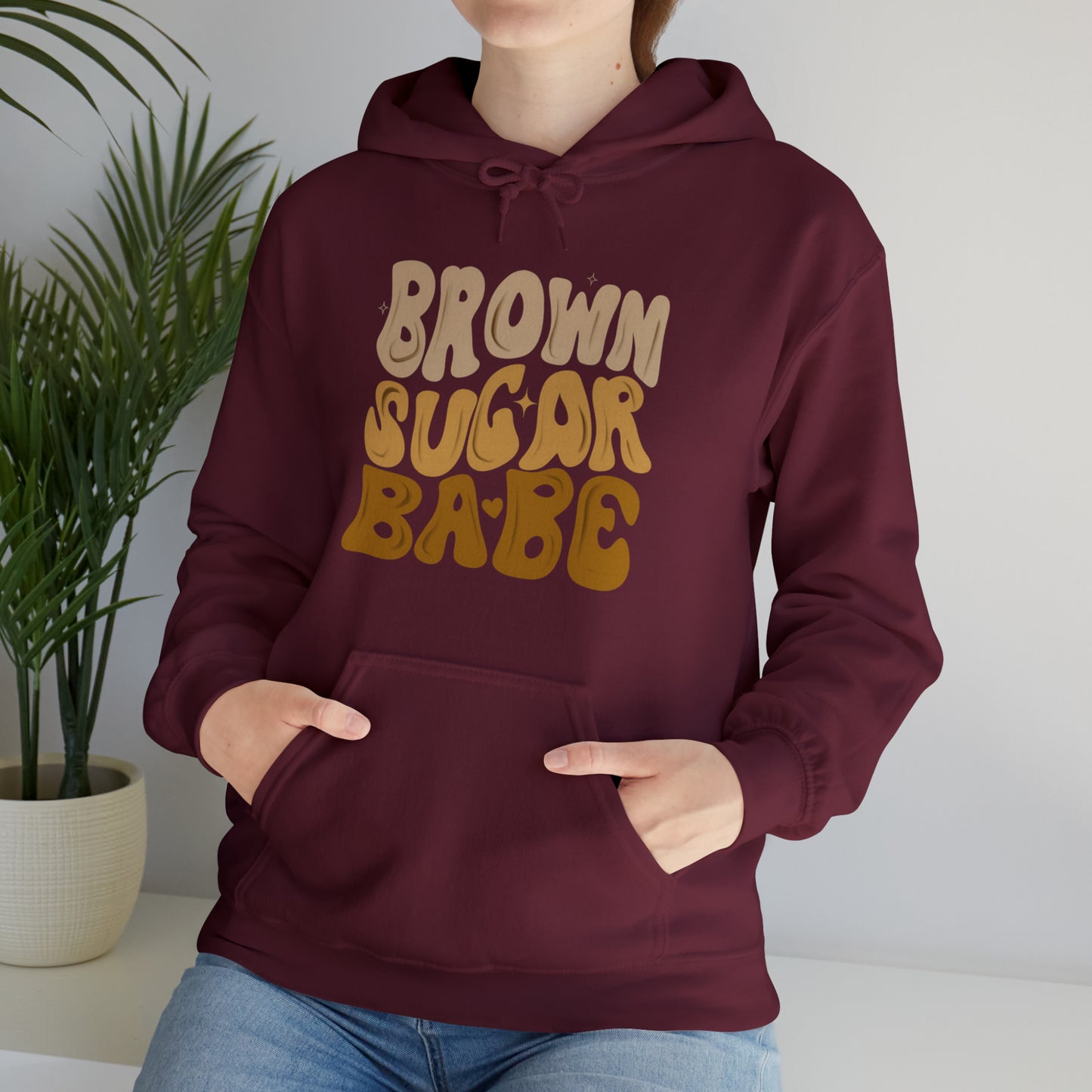 Brown sugar babe hoodie, gift for her, best friend gift, birthday vacation, Unisex Heavy Blend Hooded Sweatshirt
