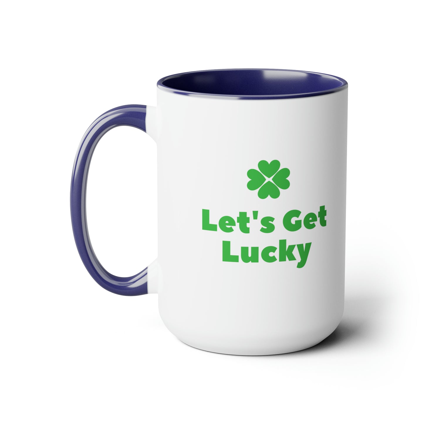 Let's get lucky mug Love mug Valentine's Day St Patrick's Day gift for her Coffee gift for him Mug  heart mug gift for her Mug wife