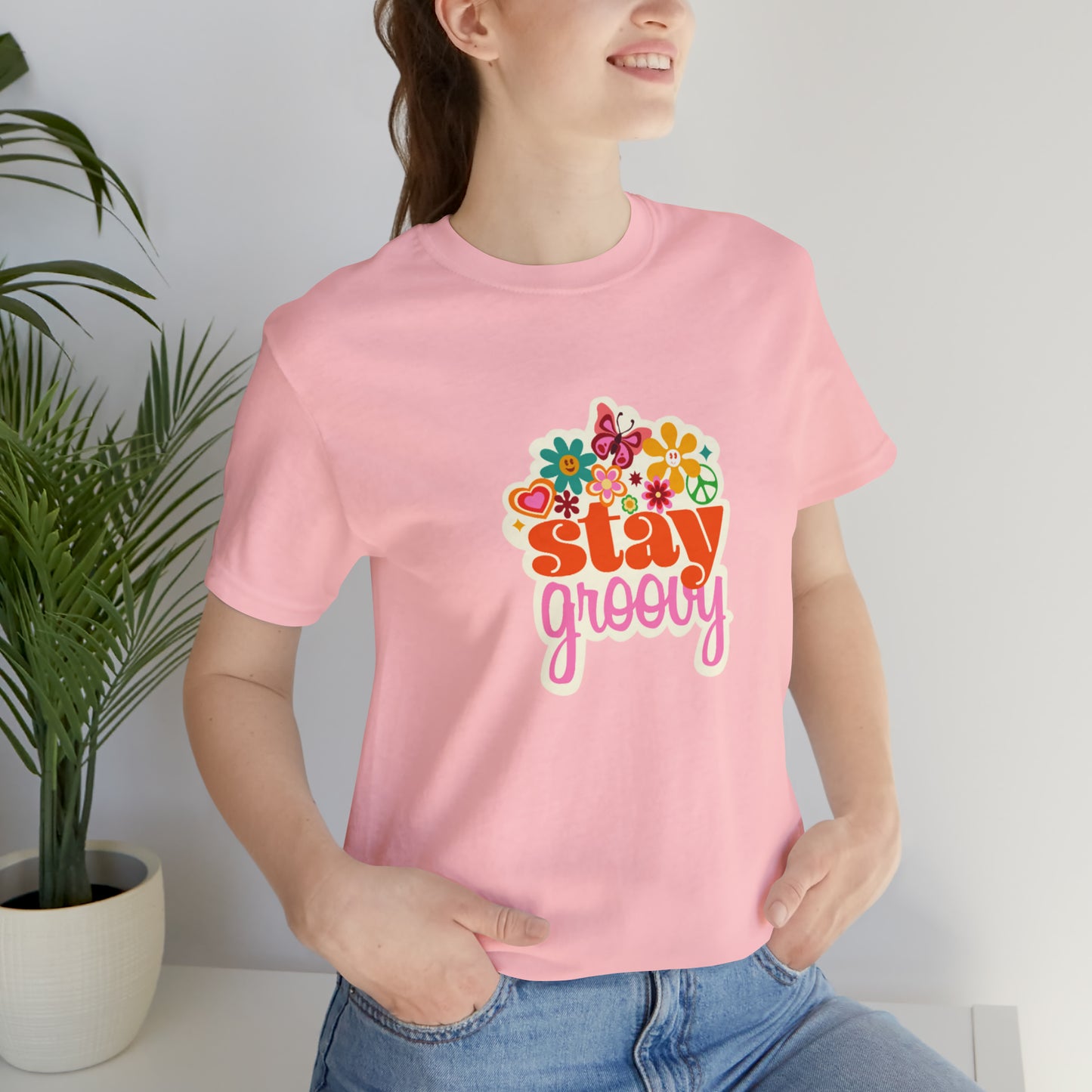 Stay Groovy t-shirt, Hippie shirt, good vibes shirt, summer fun style gift,travel shirt,best friend trip vacation trip