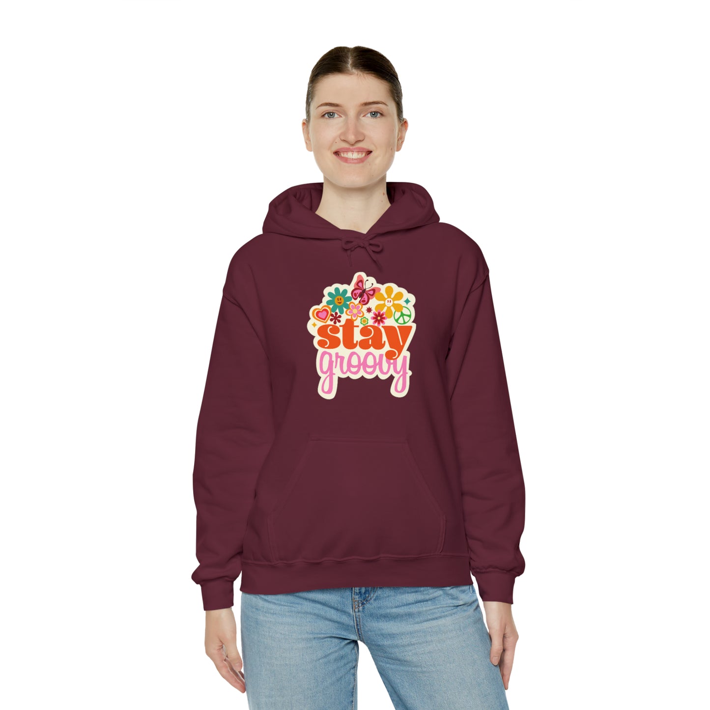 Stay Groovy Hoodie, Hippie Hoodie, good vibes hoodie, Fun Summer shirt, Birthday gift for her, Galantine gift for her,best friend gift, vac