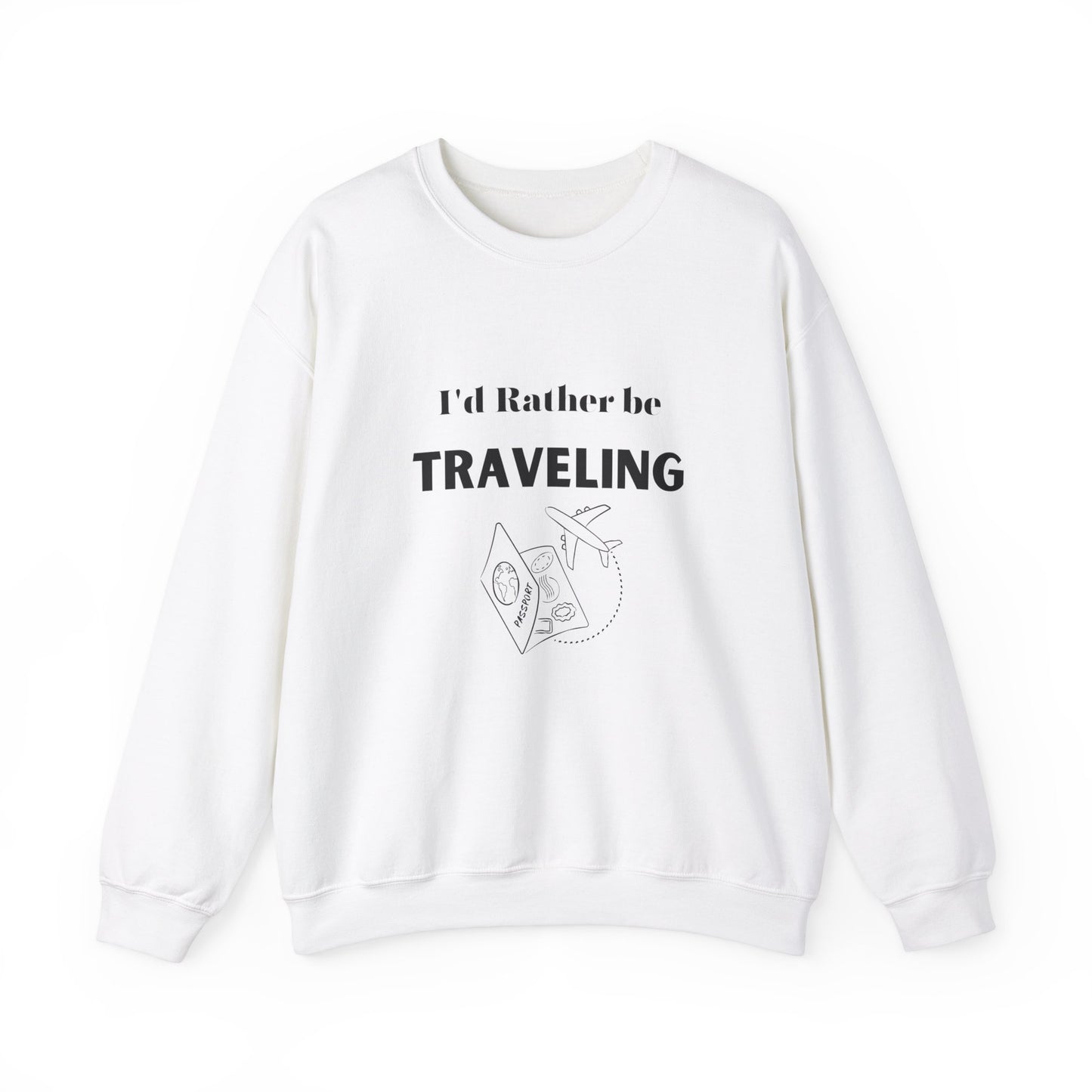 I'd rather be traveling sweater travel lover gift vacation sweatshirt valentines shirt gift for her best friend gift galentine's day