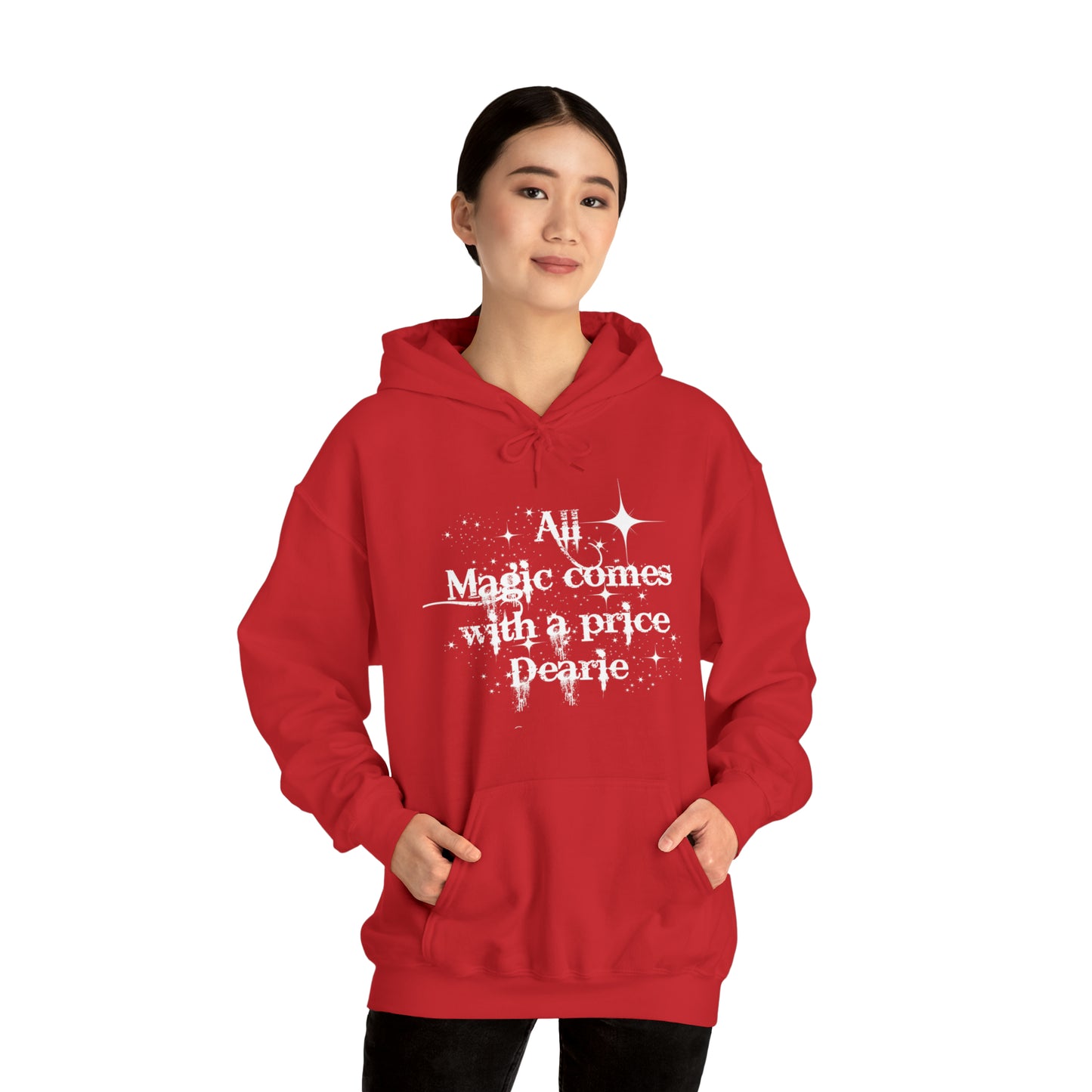 All magic comes with a price Dearie hoodie,OUAT Fan gift, Rumpelstiltskin gift for her, Christmas gift, Unisex Heavy Blend Hooded Sweatshirt