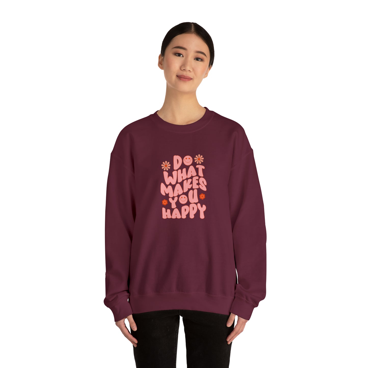 Do what makes you happy Sweatshirt, Teach love inspire sweater, Teacher mode shirt, Christmas Sweater, Christmas Crewneck, Holiday gift