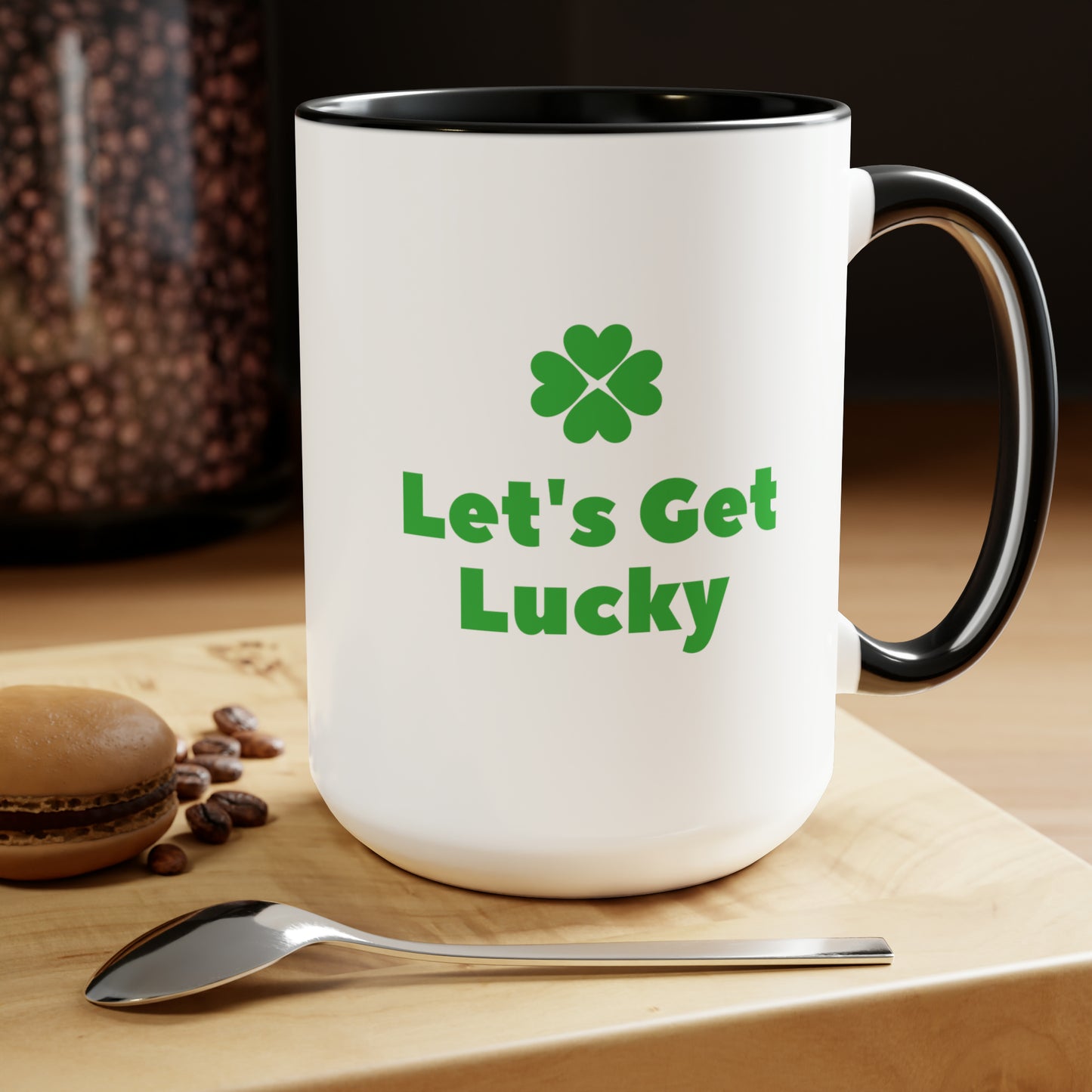 Let's get lucky mug Love mug Valentine's Day St Patrick's Day gift for her Coffee gift for him Mug  heart mug gift for her Mug wife