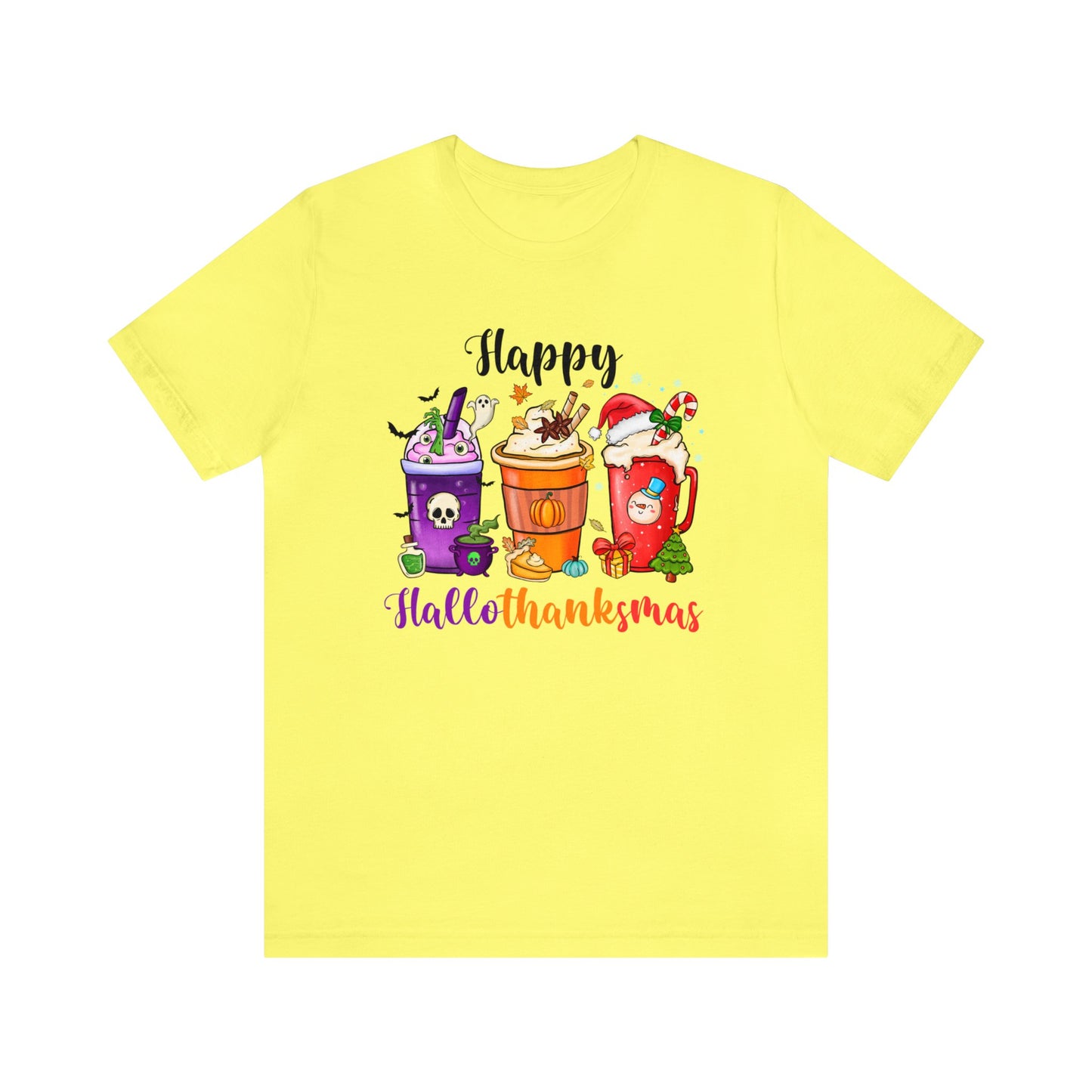 Happy Halloween shirt Fall drinks shirt Halloween shirt gift for her gift for him happy Hallothanksmas Shirt Christmas gift Thanksgiving