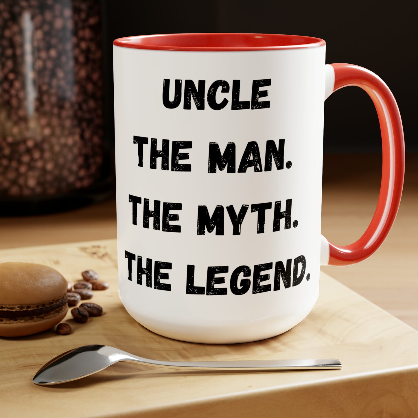 Uncle the man mug the myth the legend mug Daddy mug love you dad sister gift Coffee Mug pregnancy reveal gift heart mug gift for him Coffee