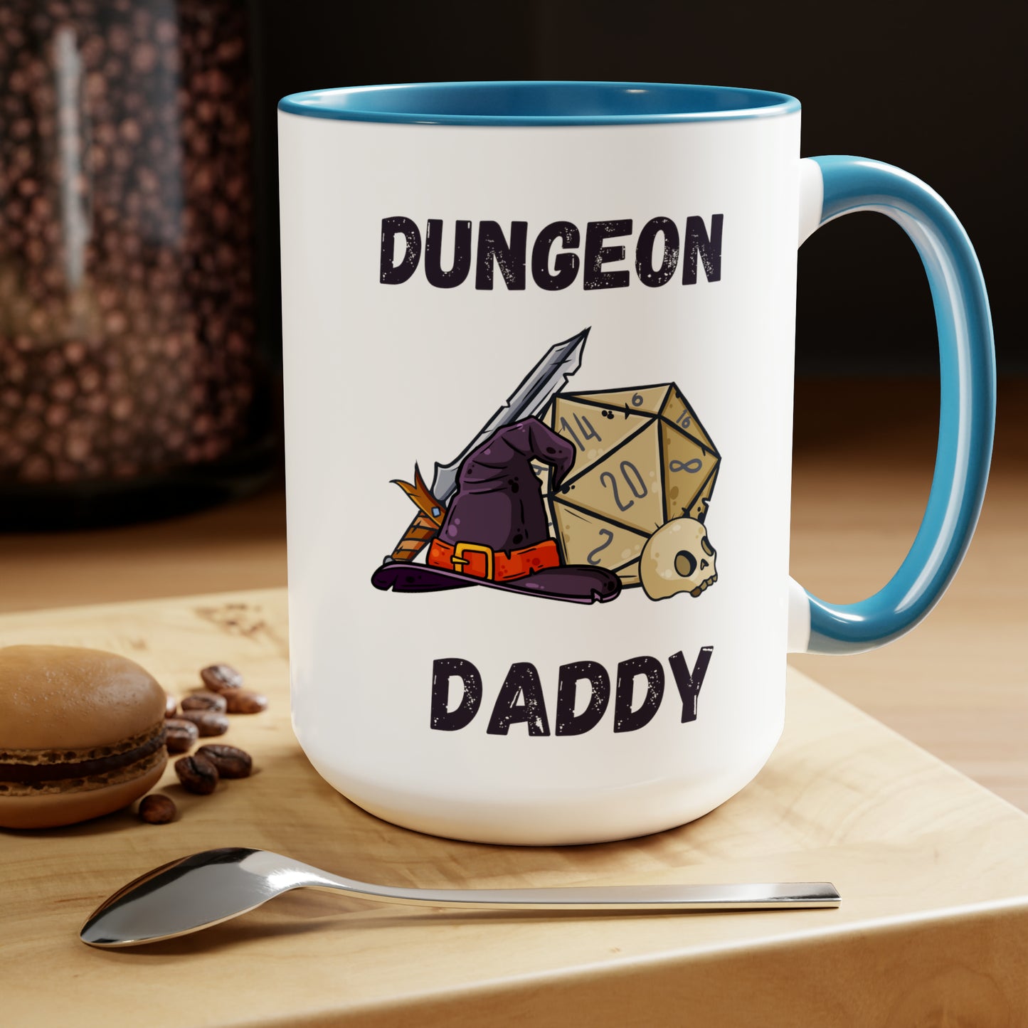 Dungeon Daddy mug love you dad sister gift Coffee Mug pregnancy reveal gift heart mug gift for her Mug wife Coffee tea 15oz