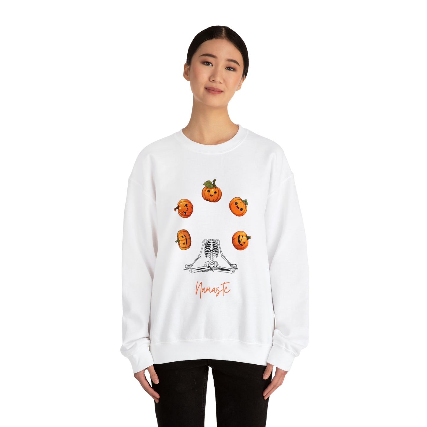 Namaste Halloween sweater Halloween sweater ghost fall leaves sweater Halloween Sweatshirt Era Tour sweater best friend gift for her Unisex