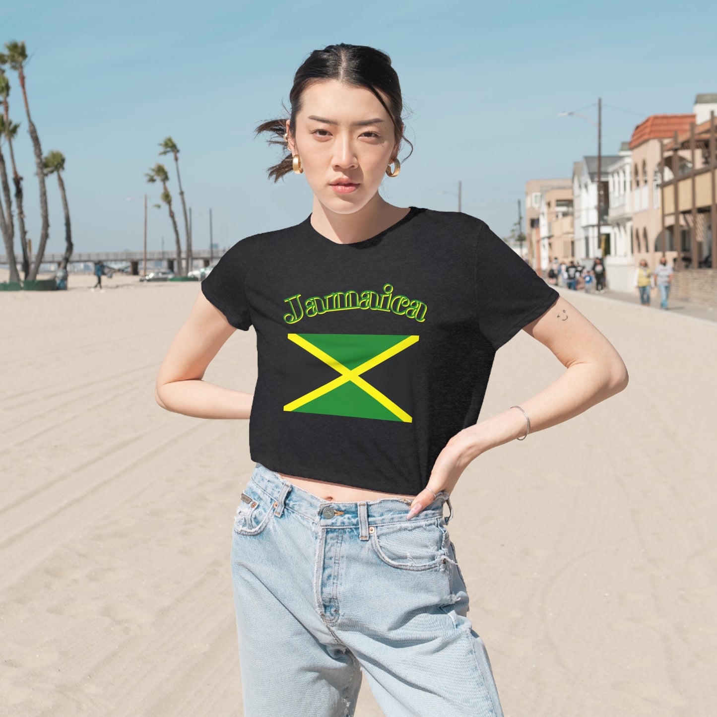 Jamaica crop top Jamaican shirt island Tee