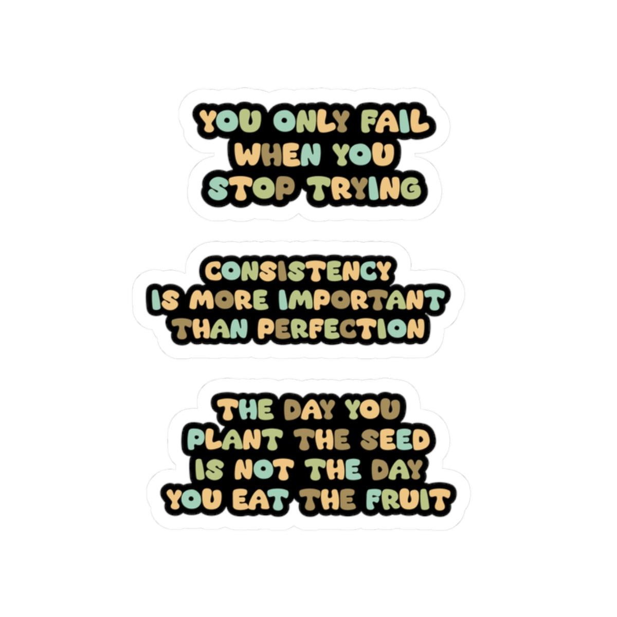 Motivational sticker page consistency sticker over perfection sticker small steps sticker bestie sticker teddy bear stickers bestfriend