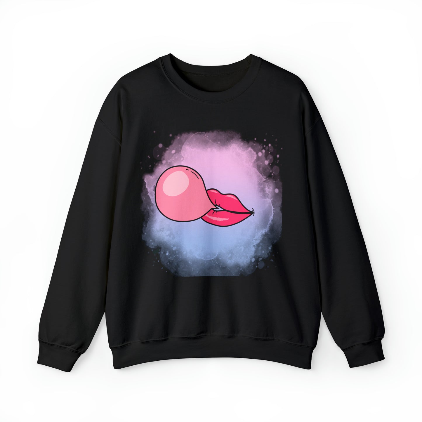 Bubble Gum kiss sweatshirt, Summer Bubblegum shirt, Birthday gift for her,Galantine travel sweatshirt,Unisex Heavy Blend Crewneck Sweatshirt