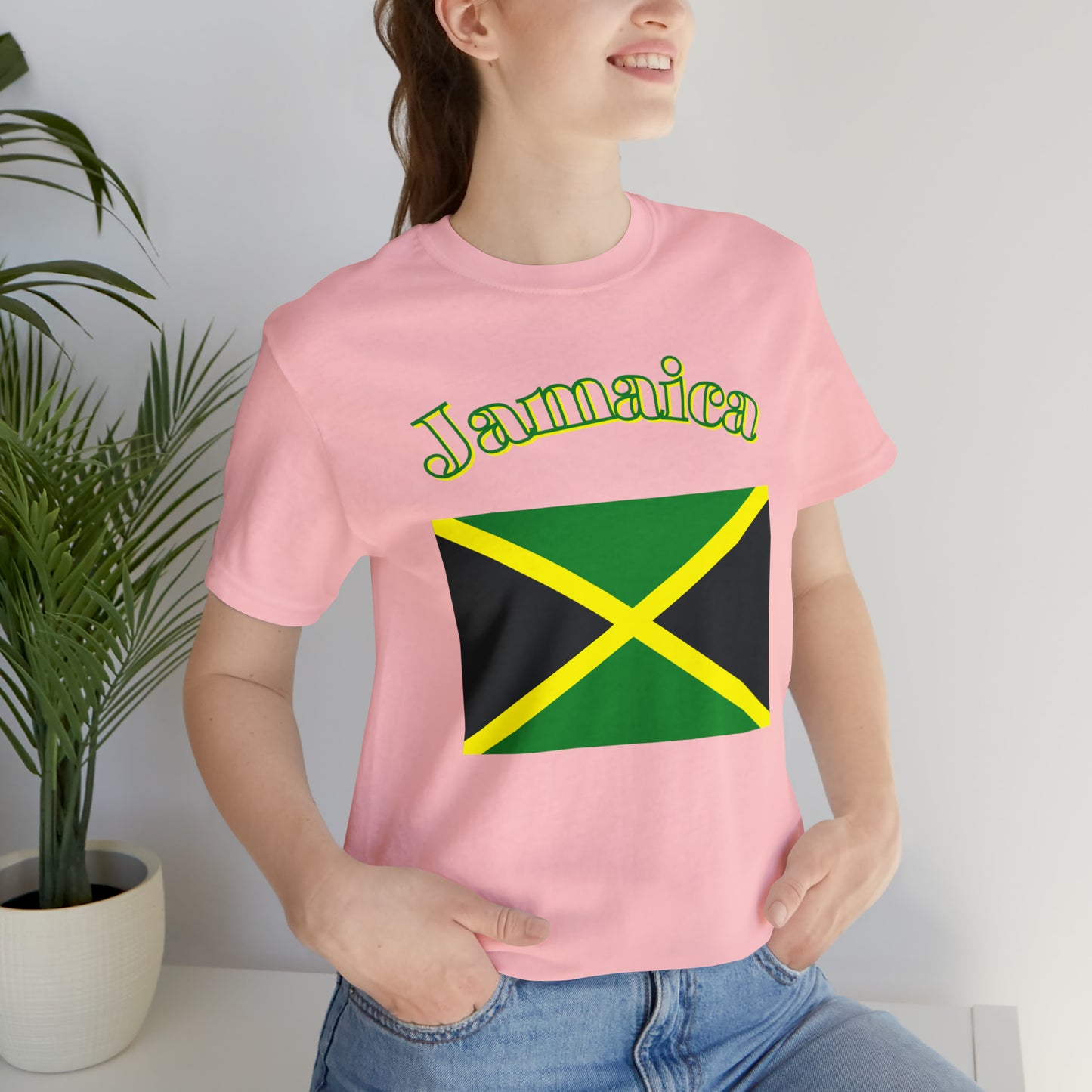 Jamaica flag shirt Jamaican T-shirt positive vibes shirt good vibes tee island girls trip shirt bohemian top Christmas gift for her for him