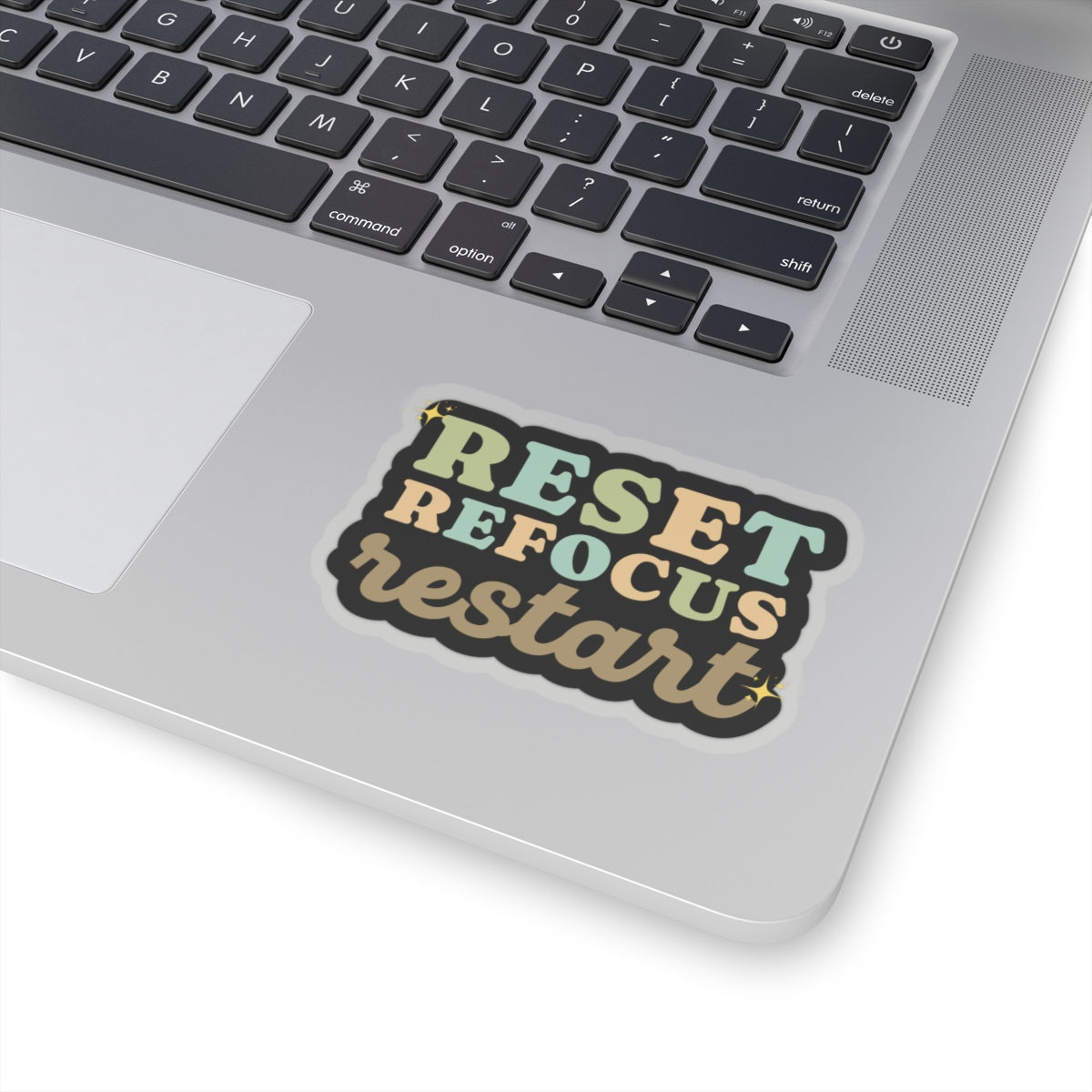 Reset Refocus Restart sticker Motivational sticker laptop Motivating sticker keep trying sticker loved gift for her gift for him girlboss
