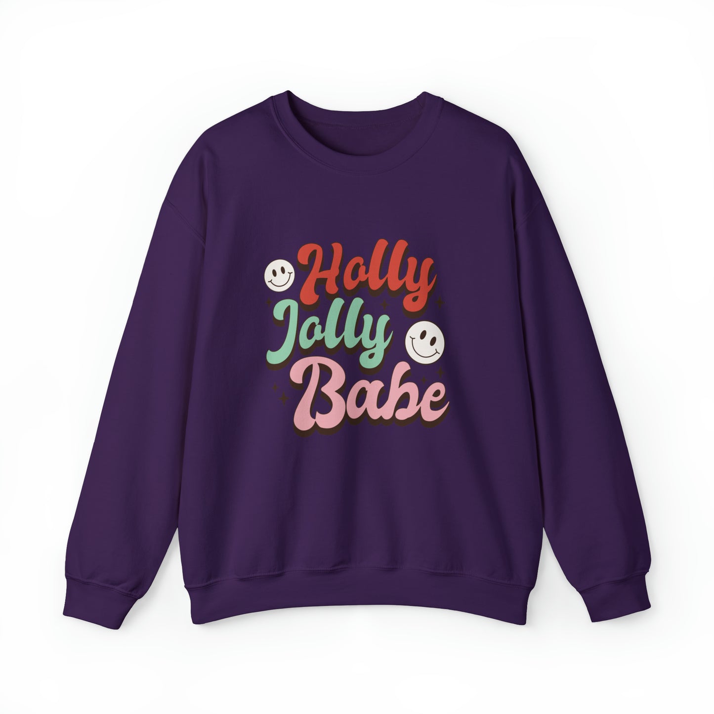Holly Jolly Babe Christmas sweater Retro Christmas sweater Merry Christmas cupcake hot cocoa sweatshirt Bright Christmas gift for her