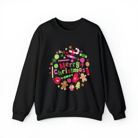 Candy Christmas sweater Merry Bright Christmas sweatshirt Christmas Sweatshirt for her Christmas family Shirt Christmas gift for him