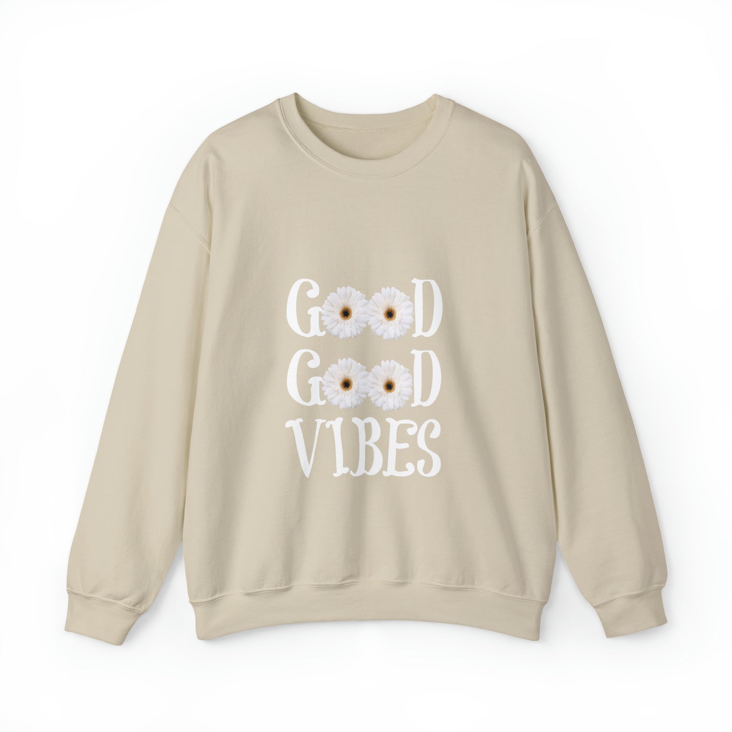 Good Vibes Sweatshirt, Unisex Heavy Blend™ Crewneck Sweatshirt