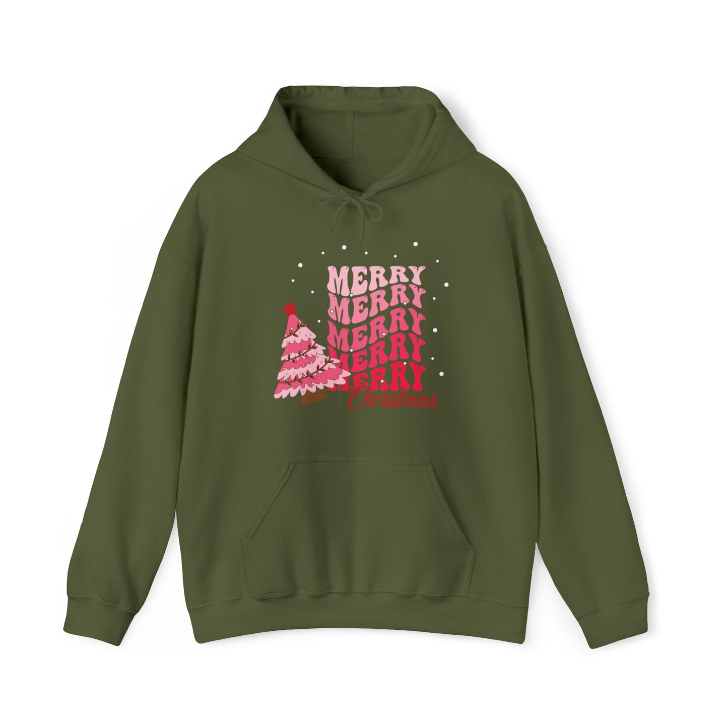 Festive AF hoodie blue Merry Bright Christmas Sweatshirt for Women Men Christmas Sweater Holiday Christmas gift for her gift for him