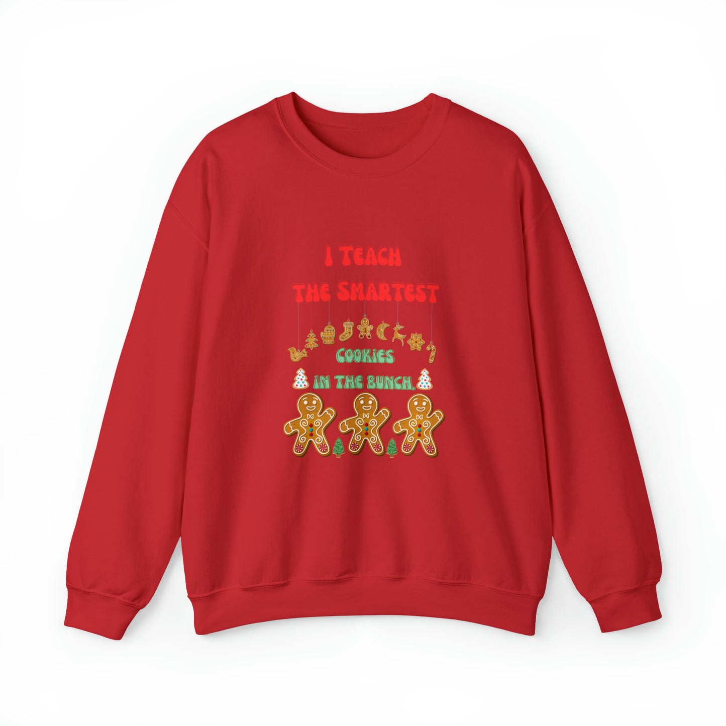 Smartest cookies sweater teacher Christmas sweater Christmas gingerbread cookies house sweatshirt Bright teacher Christmas gift for her