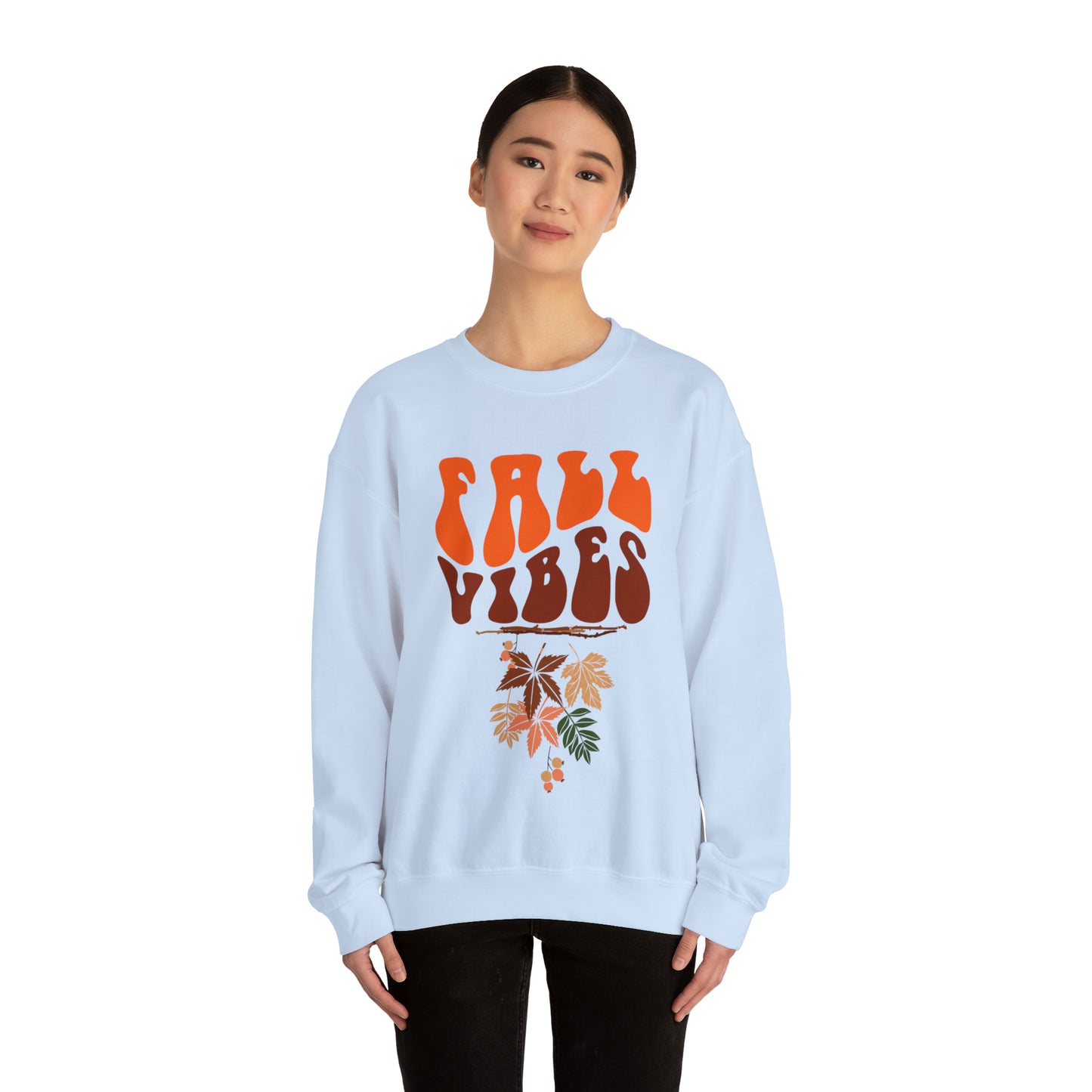 Fall vibes sweater Halloween sweater ghost fall leaves sweater Halloween Sweatshirt  shirt Era Tour sweater best friend gift Unisex gift