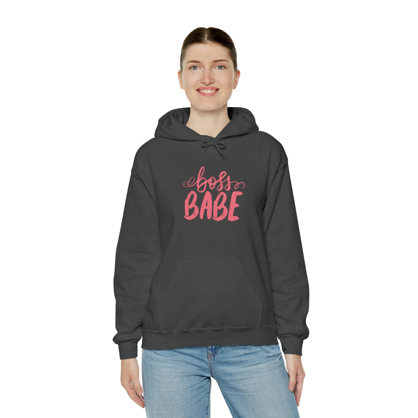 Boss Babe hoodie, boss babe energy, gift for her, millionaire babe, Unisex Heavy Blend Hooded Sweatshirt