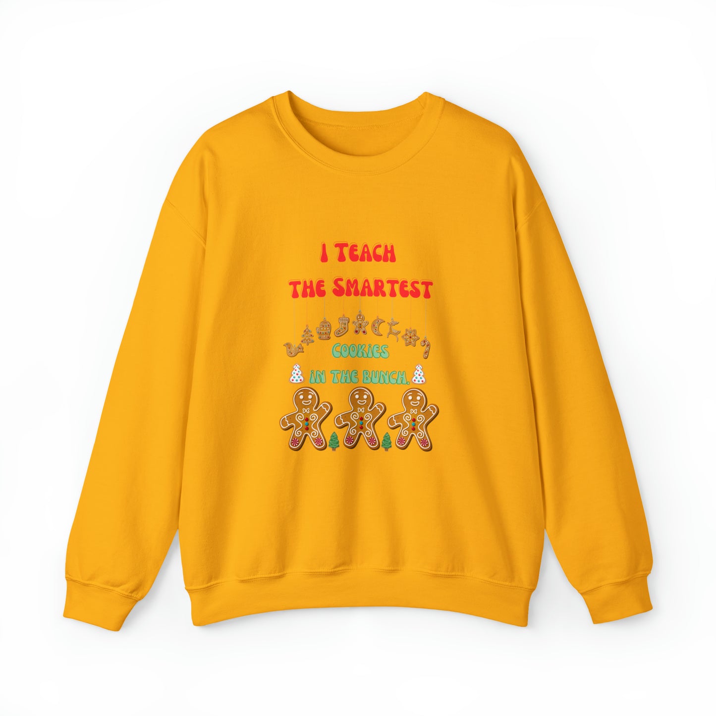 Smartest cookies sweater teacher Christmas sweater Christmas gingerbread cookies house sweatshirt Bright teacher Christmas gift for her