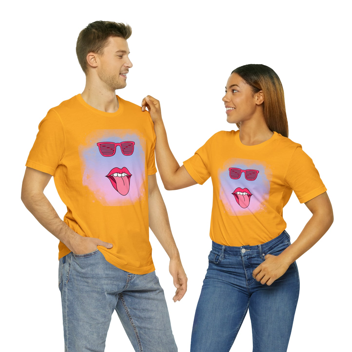 Lip Sunglasses t-shirt, Bubble gum kiss shirt,Pink Gum Shirt,Galantine gift travel shirt,best friend trip,girls vacation trip, Unisex Jersey