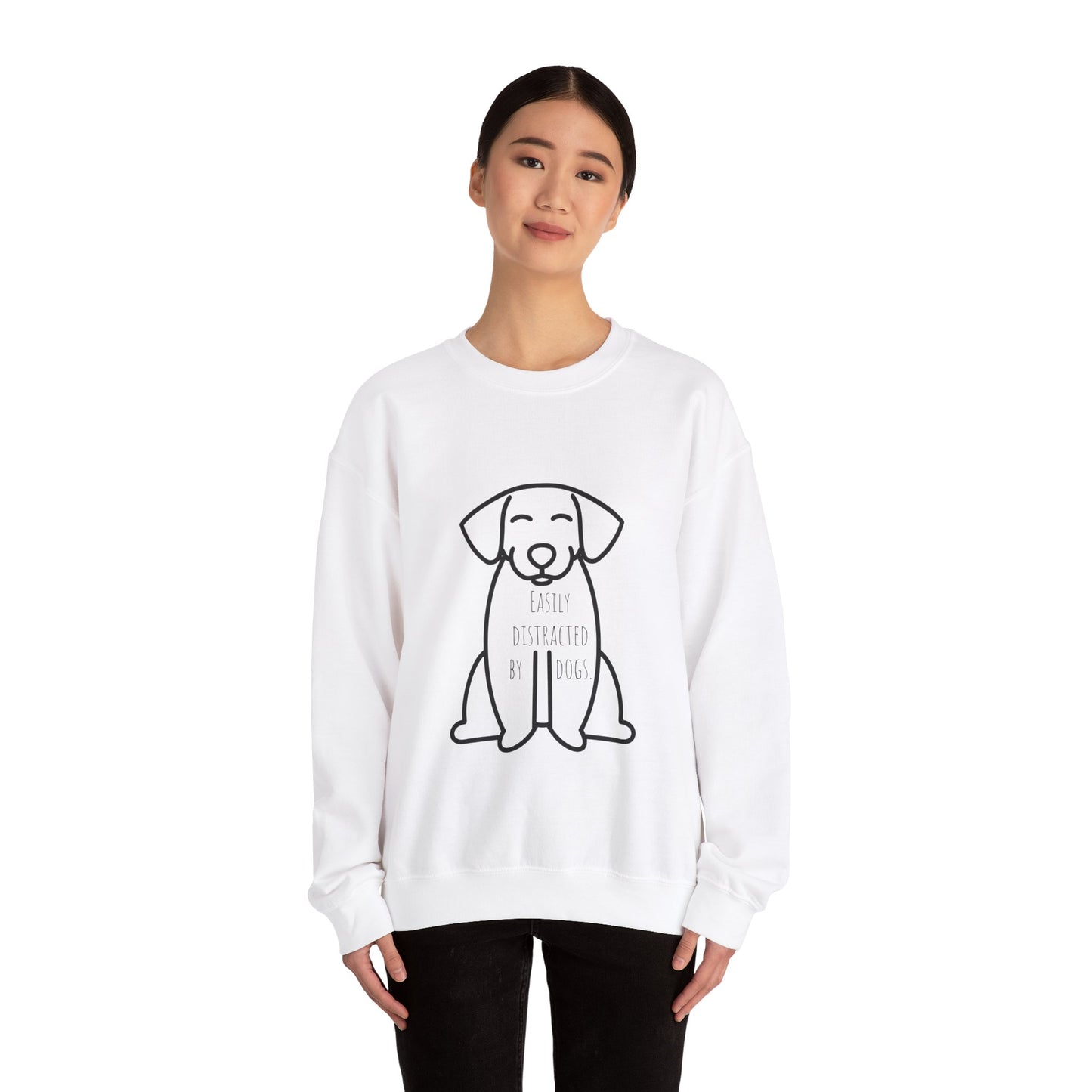 Easily distracted by dogs Sweatshirt Christmas gift for dog Mom dog lover gift dog dad gift for him gift for her best friend gift funny dog