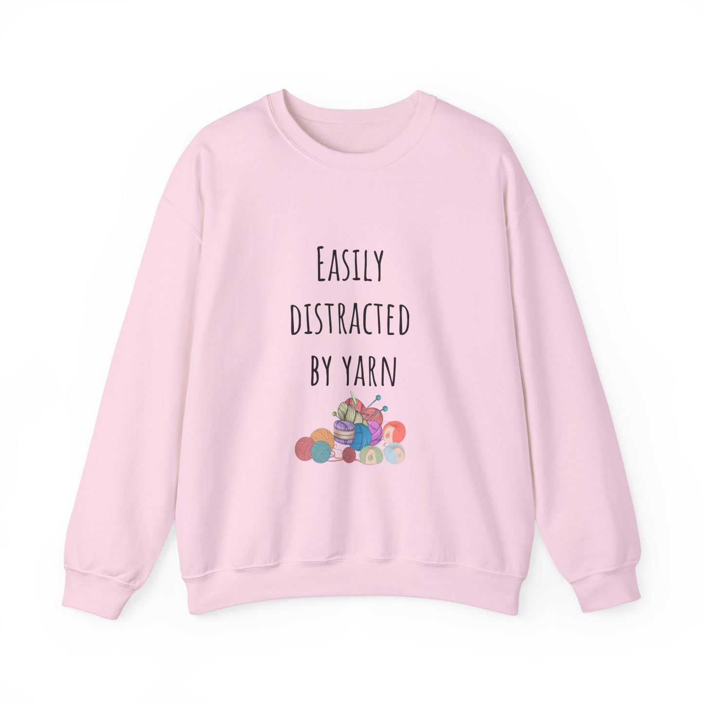 Easily distracted by yarn Sweatshirt Christmas gift for crochet lover gift knitting gift for him gift for her best friend gift funny crochet