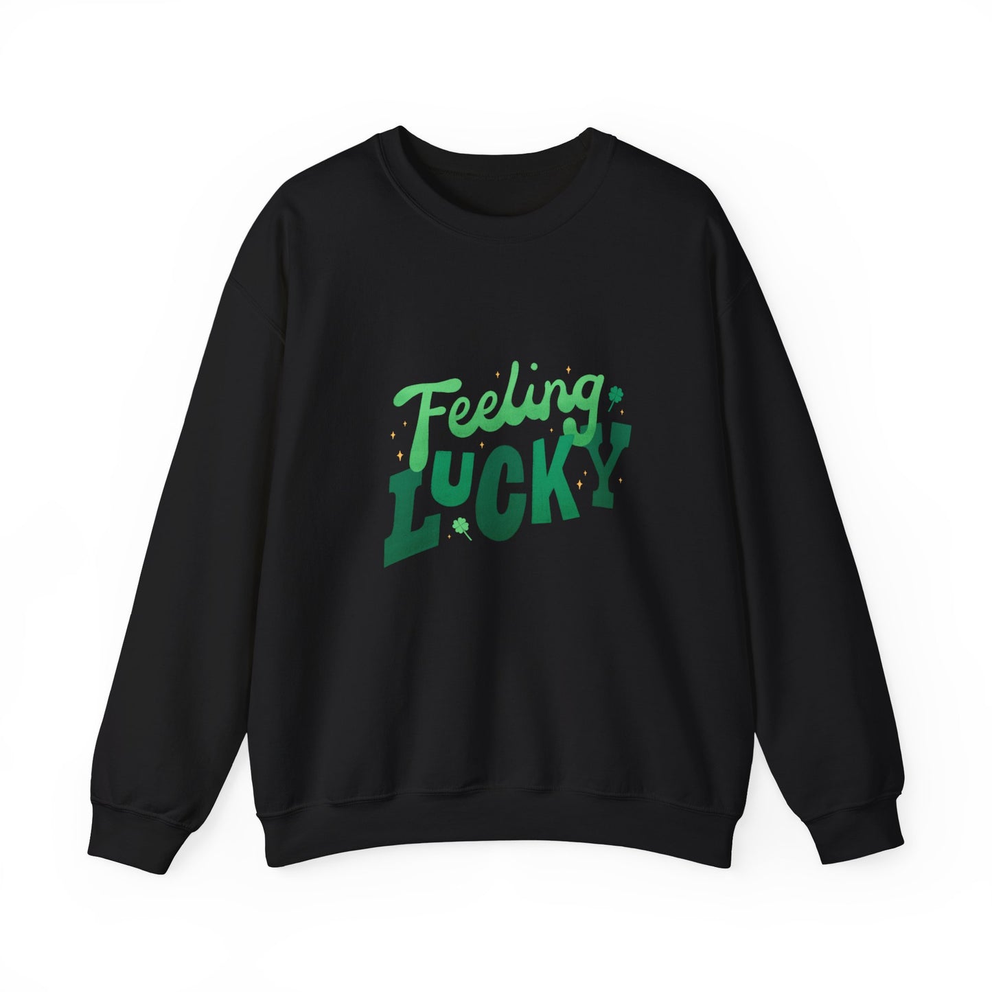Feeling lucky sweater  St Patrick's Day sweatshirt leprechaun gift St Paddys sweatshirt Heart Love valentines shirt gift forher best friend