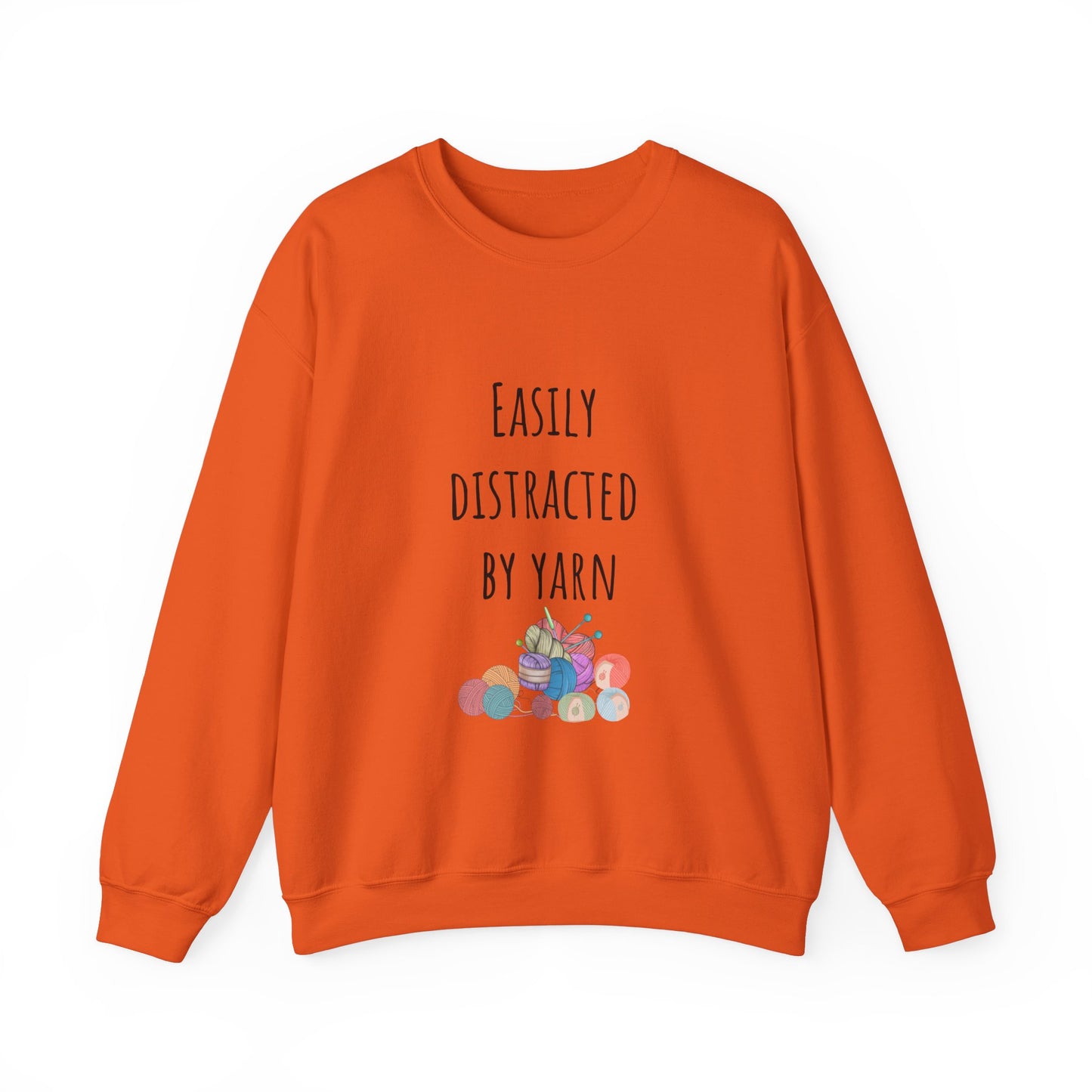 Easily distracted by yarn Sweatshirt Christmas gift for crochet lover gift knitting gift for him gift for her best friend gift funny crochet