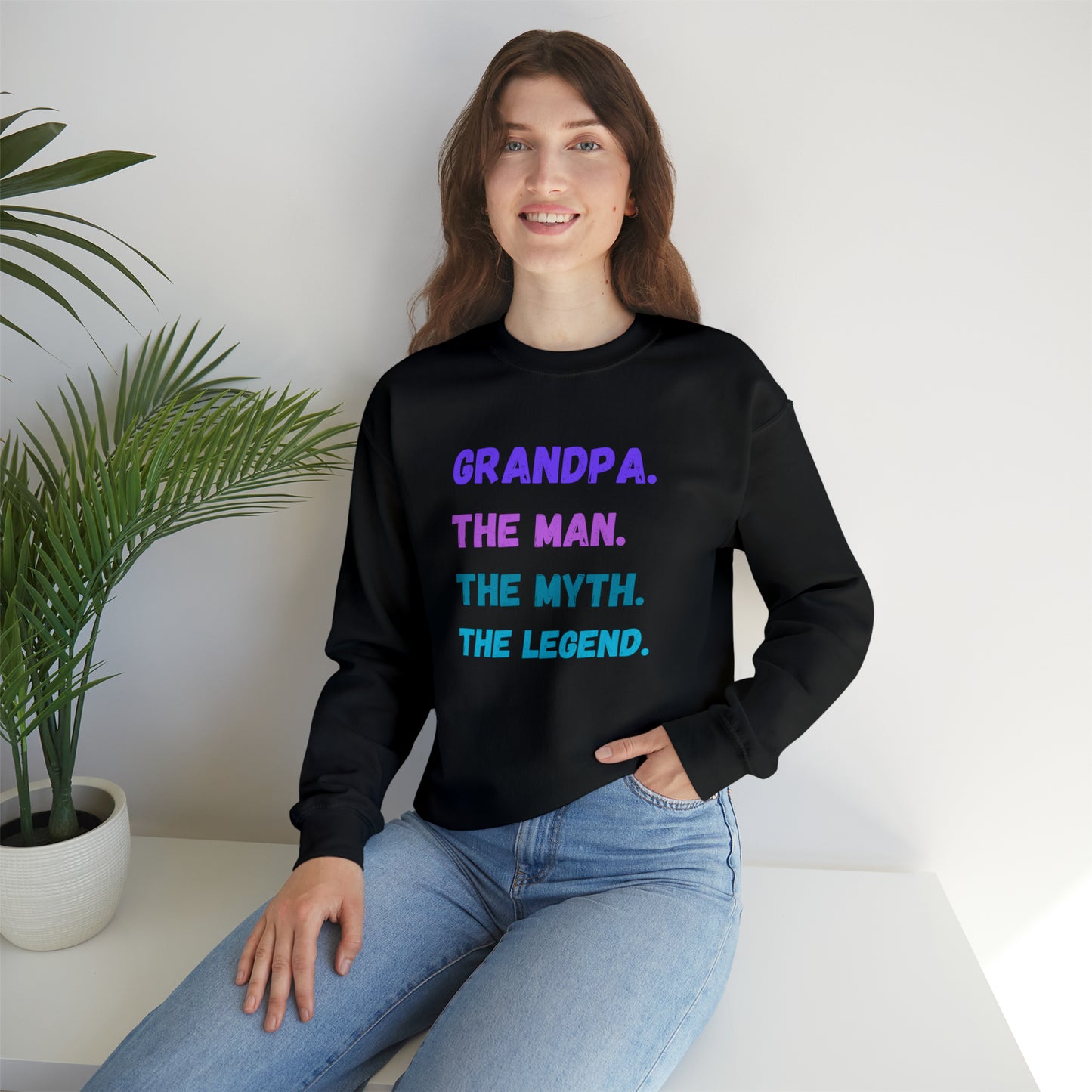 Grandpa the man the myth the legend sweatshirt gift for Dad and me shirts Father's day gifts best friend sweater Christmas gift for dad
