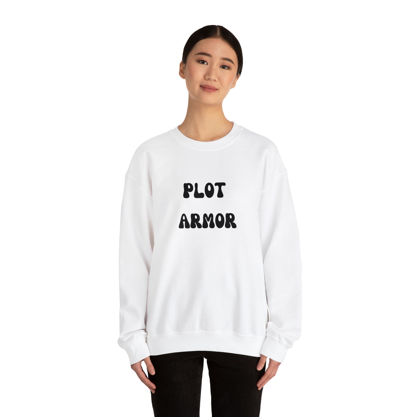 Plot Armor sweater Main character energy Sweatshirt funny writer shirt best friend gift Women's Sweatshirt gift for him gift for her Tee