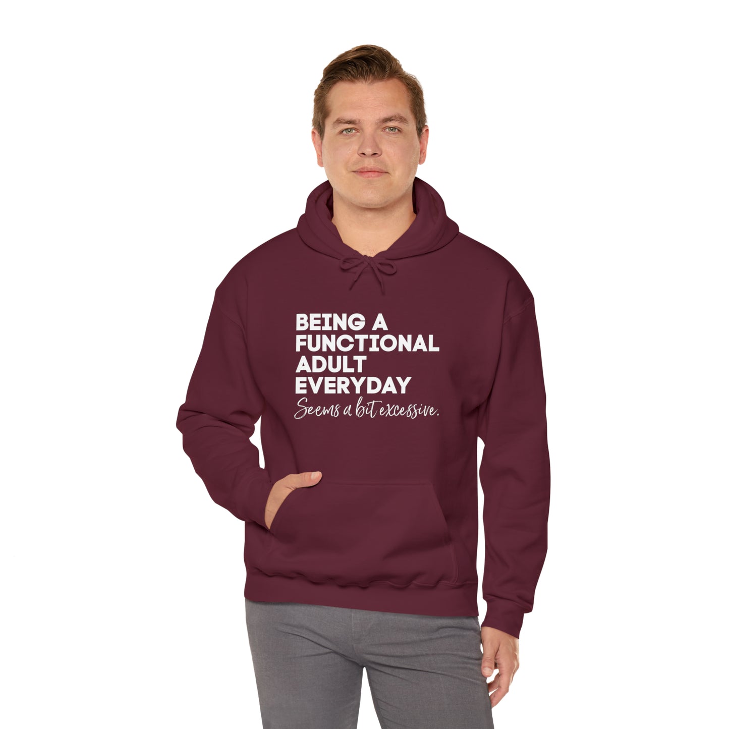 Being a functional adult sweater funny sweashirt birthday gift Christmas gifts Sweatshirt Gift for him Gift