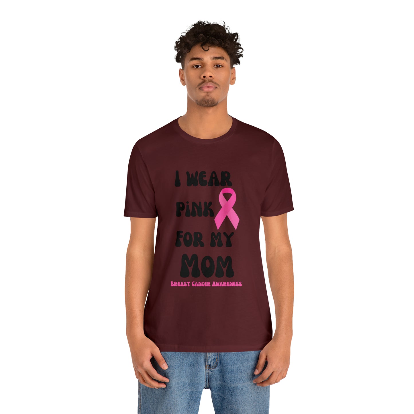 Breast cancer awareness shirt I wear pink tshirt for my mom shirt survivor Shirt October pink awareness Gift Christmas gift