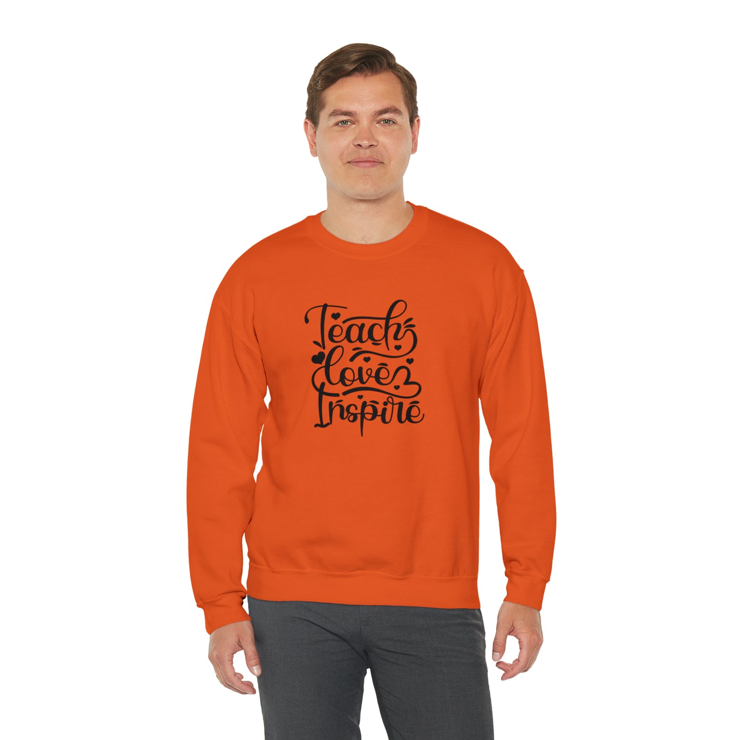 Teach love inspire sweater, Do what makes you happy Sweatshirt, Teacher mode shirt, Christmas Sweater, Christmas Crewneck, Holiday g