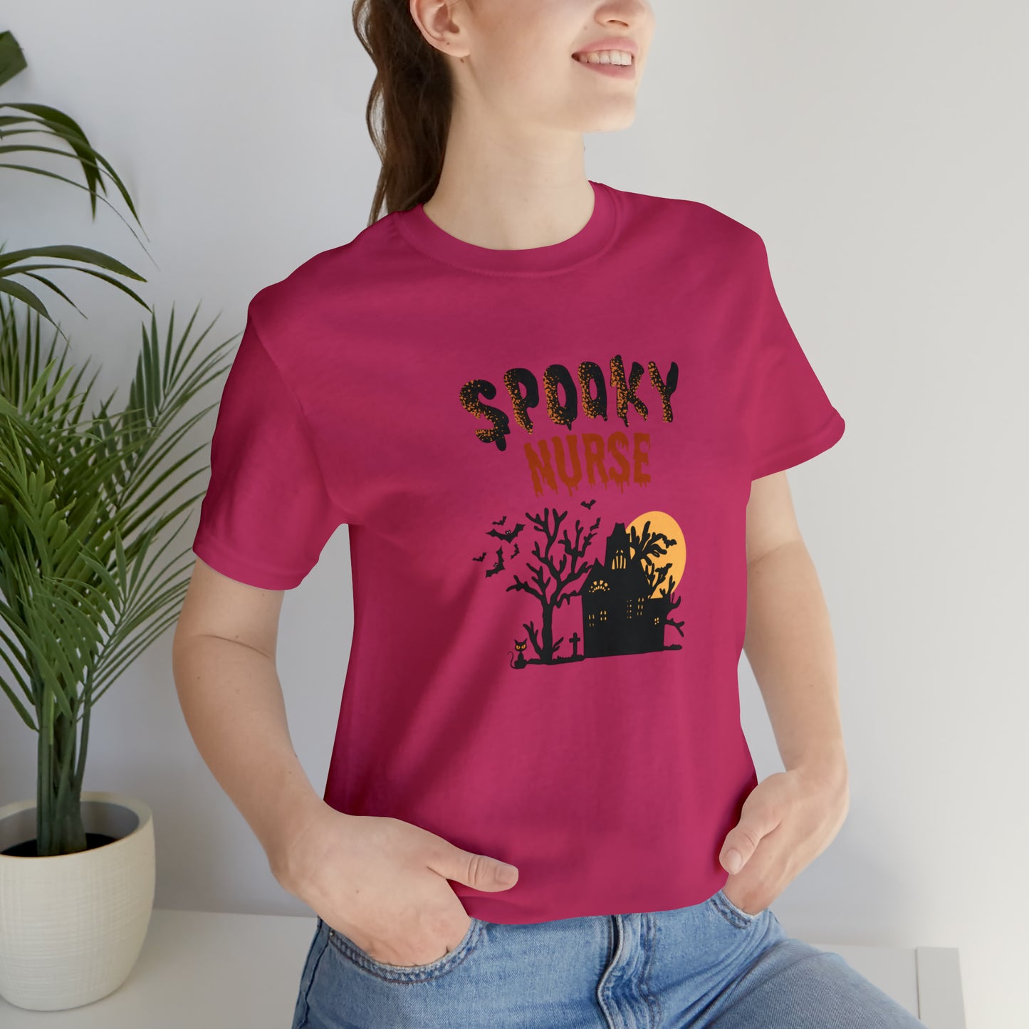 Spooky Nurse Halloween shirt, Nurse trick or treat ghost Halloween tshirt,Halloween Sweatshirt,Spooky Season T Shirt,Christmas gift