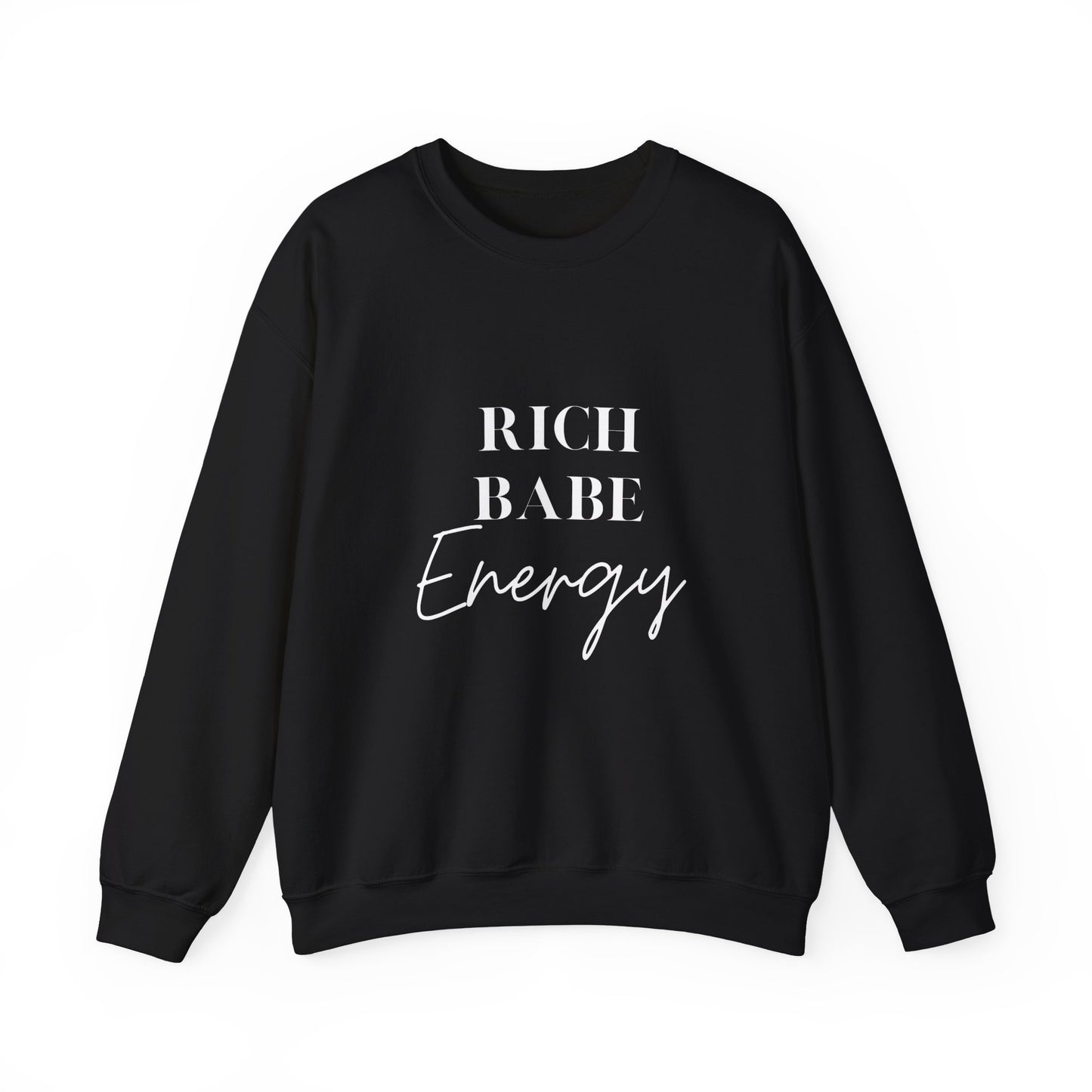 Rich Babe energy sweater funny gift for her bestie gift galentine sweater funny Valentine's sweater gift for him entrepreneur gift birthday