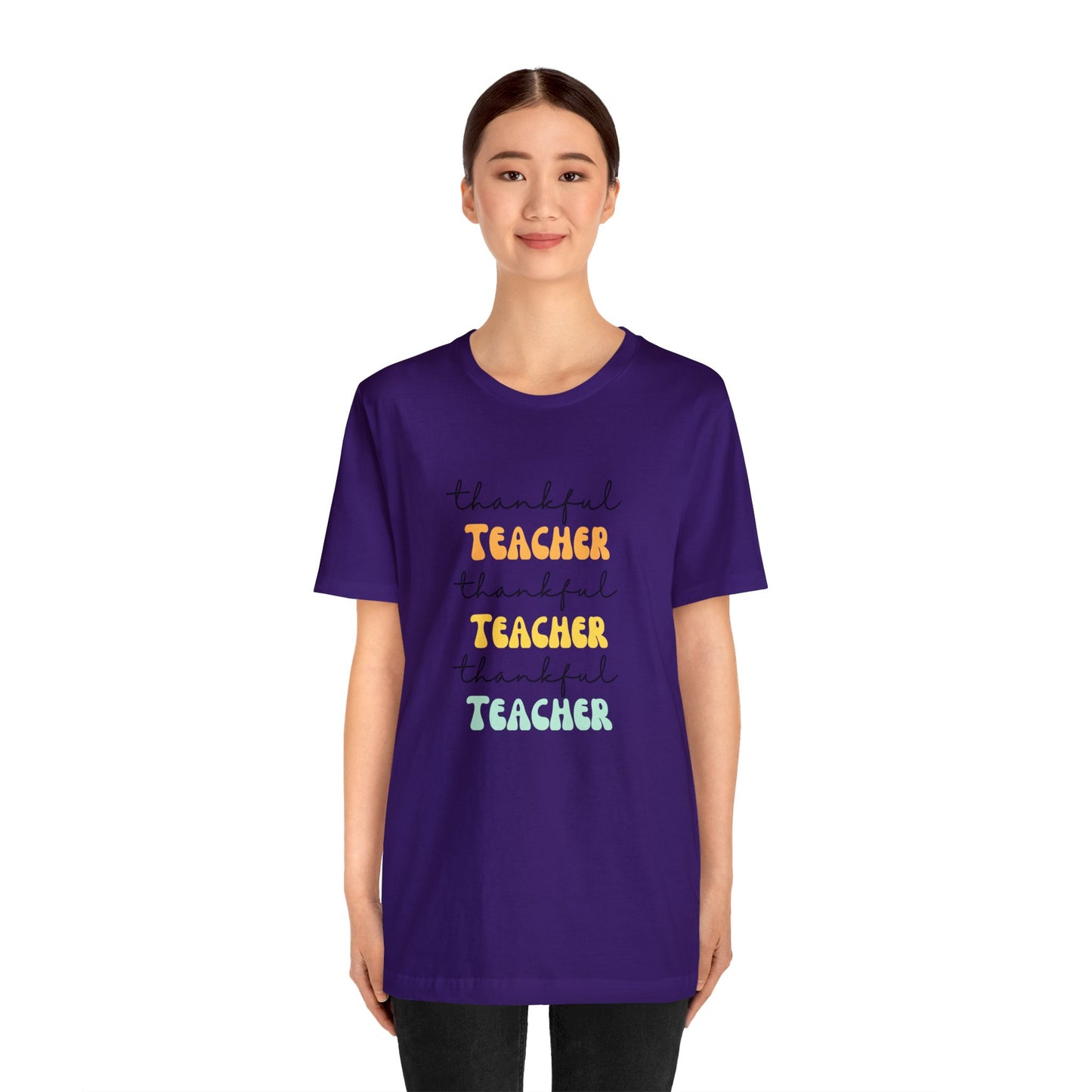 Thankful teacher shirt tiny humans teacher appreciation gift Thanksgiving shirt gift for her gift for him Unisex Tee Christmas gift