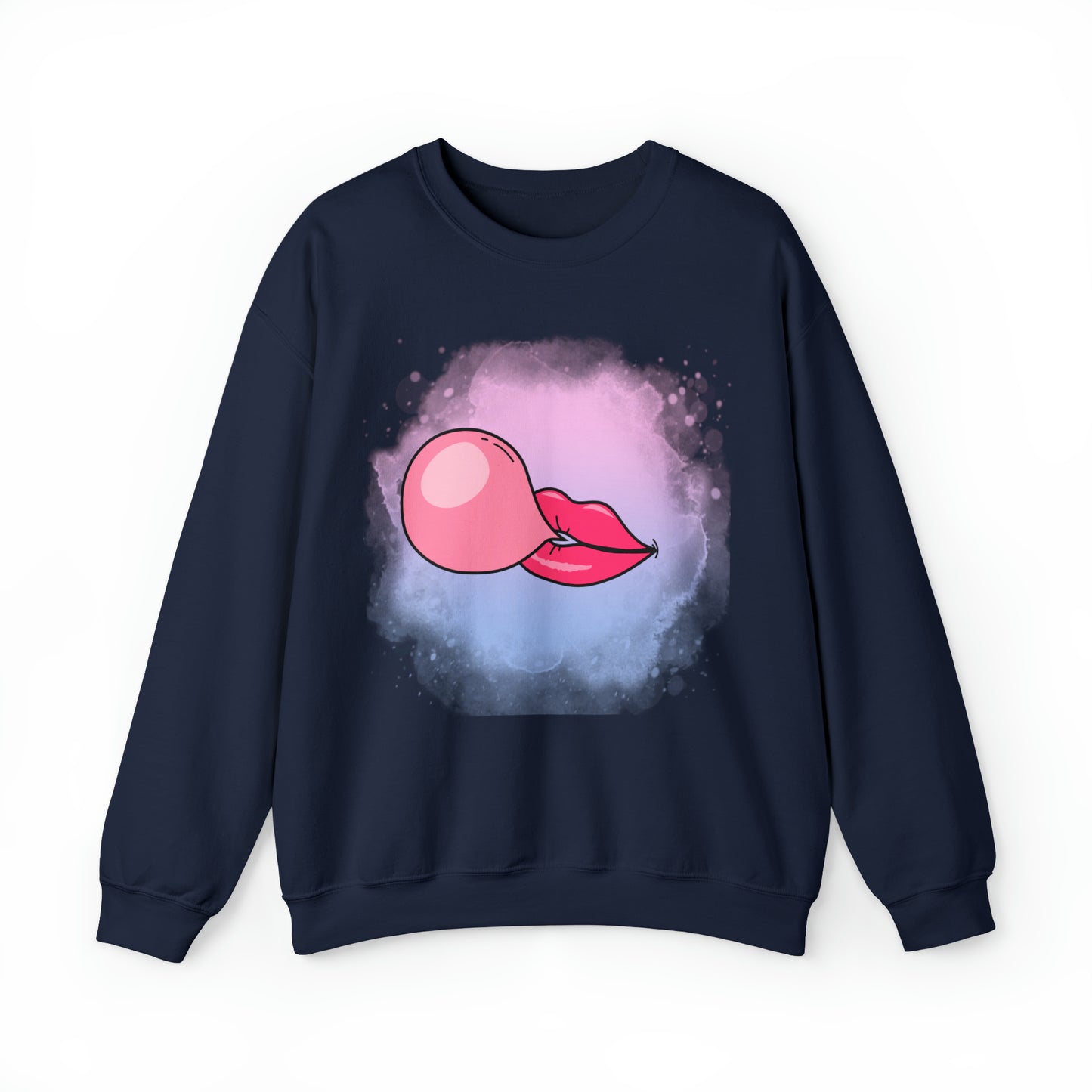Bubble Gum kiss sweatshirt, Summer Bubblegum shirt, Birthday gift for her,Galantine travel sweatshirt,Unisex Heavy Blend Crewneck Sweatshirt