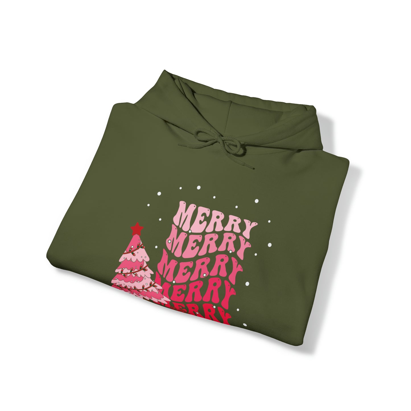 Festive AF hoodie blue Merry Bright Christmas Sweatshirt for Women Men Christmas Sweater Holiday Christmas gift for her gift for him