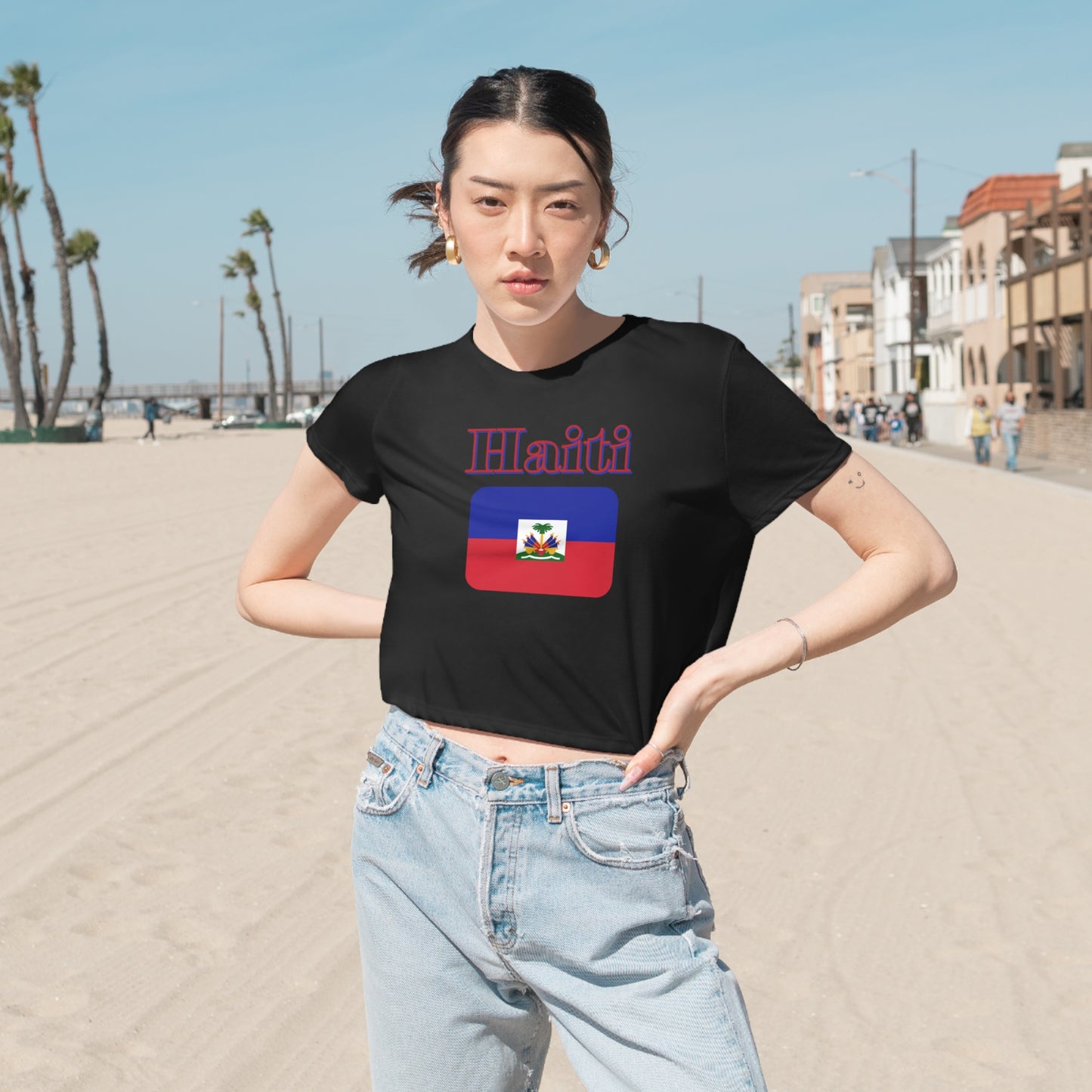 Haiti flag crop top Haiti flag shirt Haiti independence day festival shirt