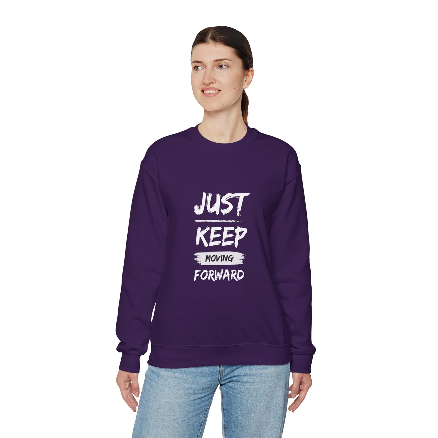 Just keep moving forward sweater motivational sweater gift for her gift for him entrepreneur gift birthday gift Christmas sweatshirt